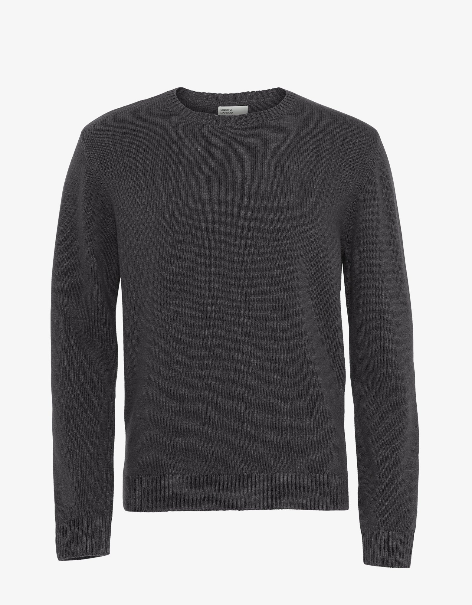Classic Merino Wool Crew - Lava Grey