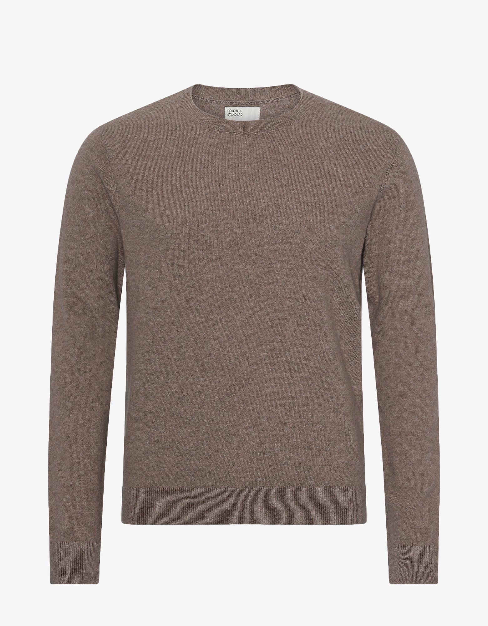 Light Merino Wool Crew - Warm Taupe