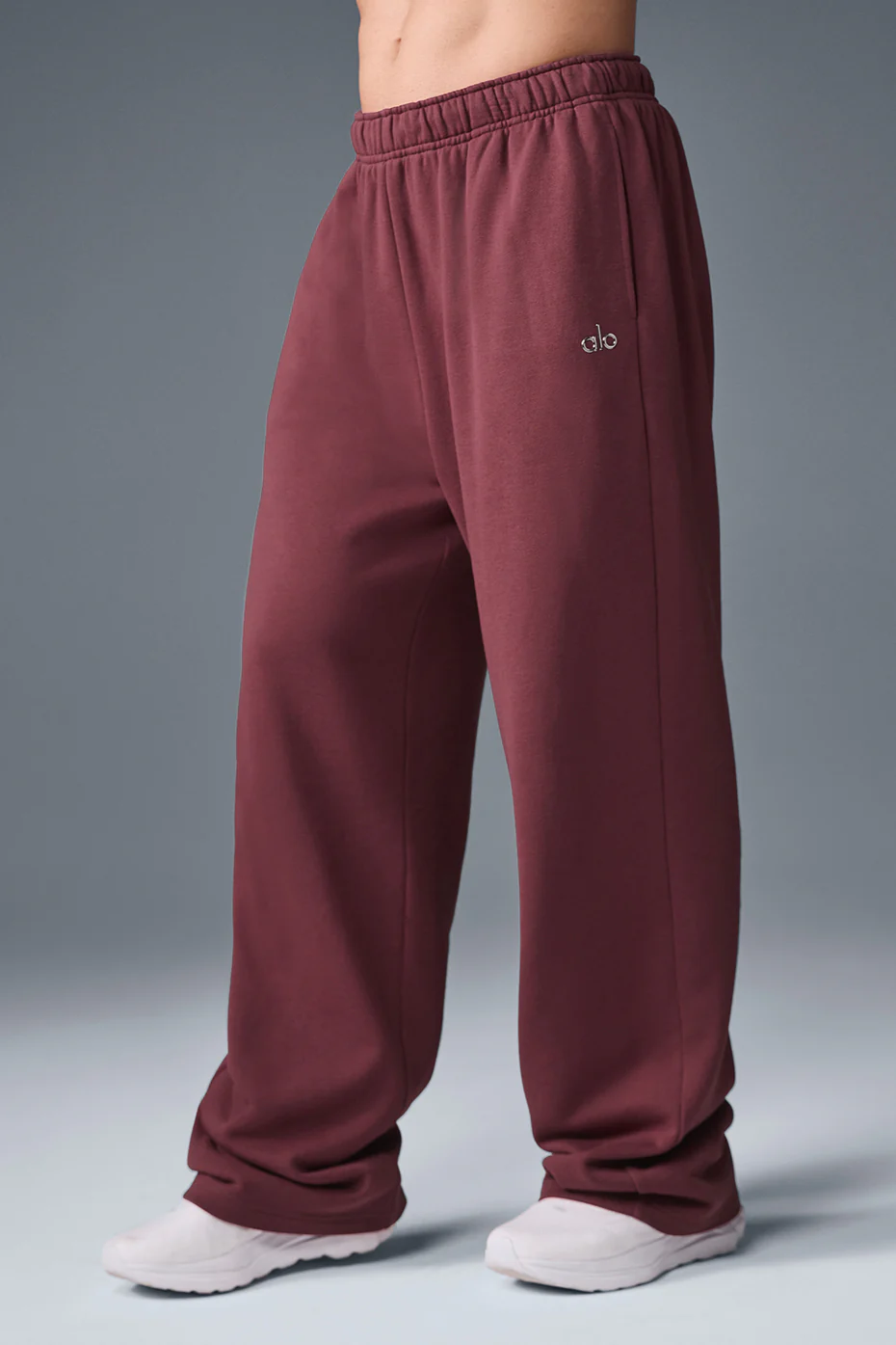 Accolade Straight Leg Sweatpant - Burgundy Truffle
