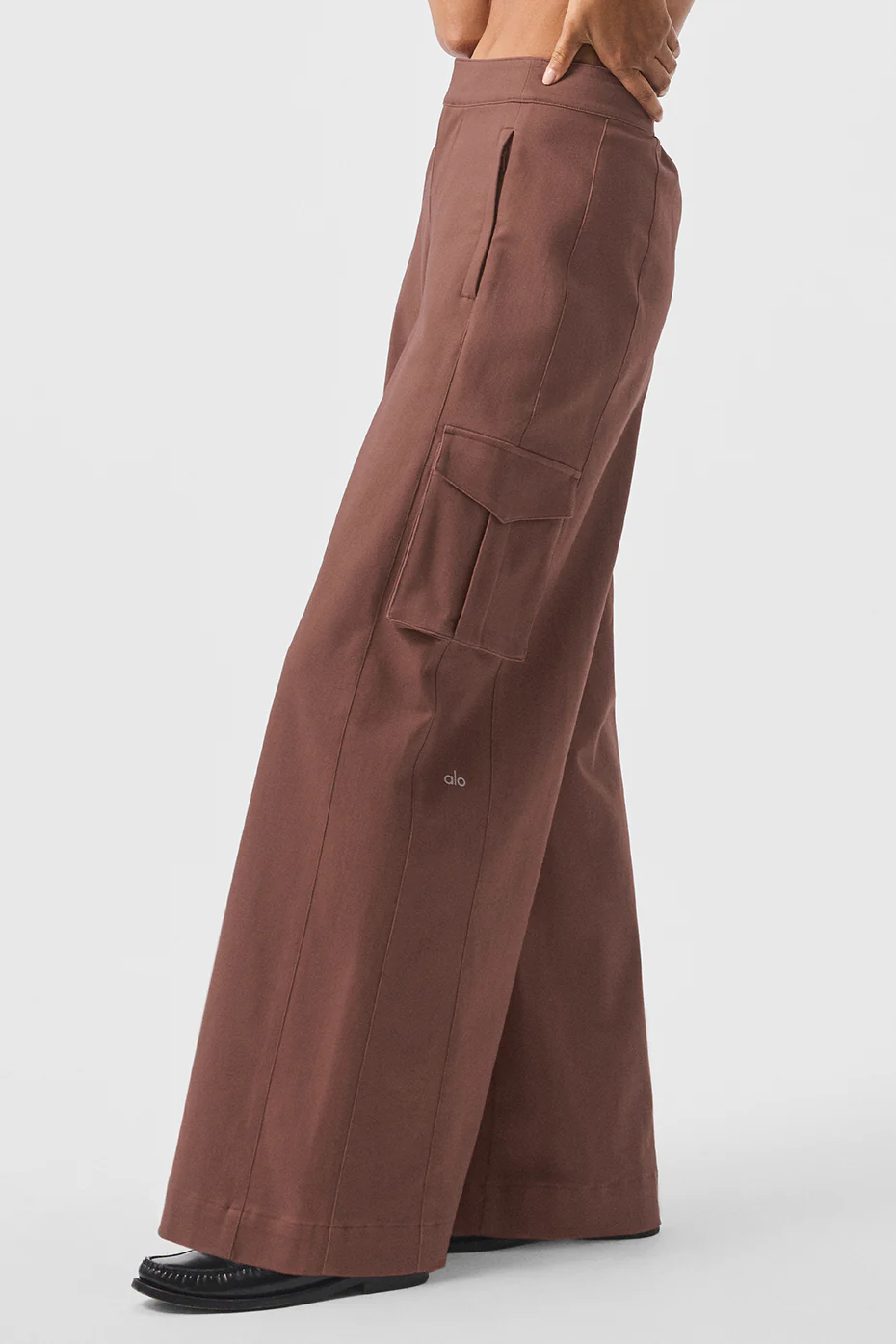 Show Off Cargo Wide Leg Trouser - Chestnut