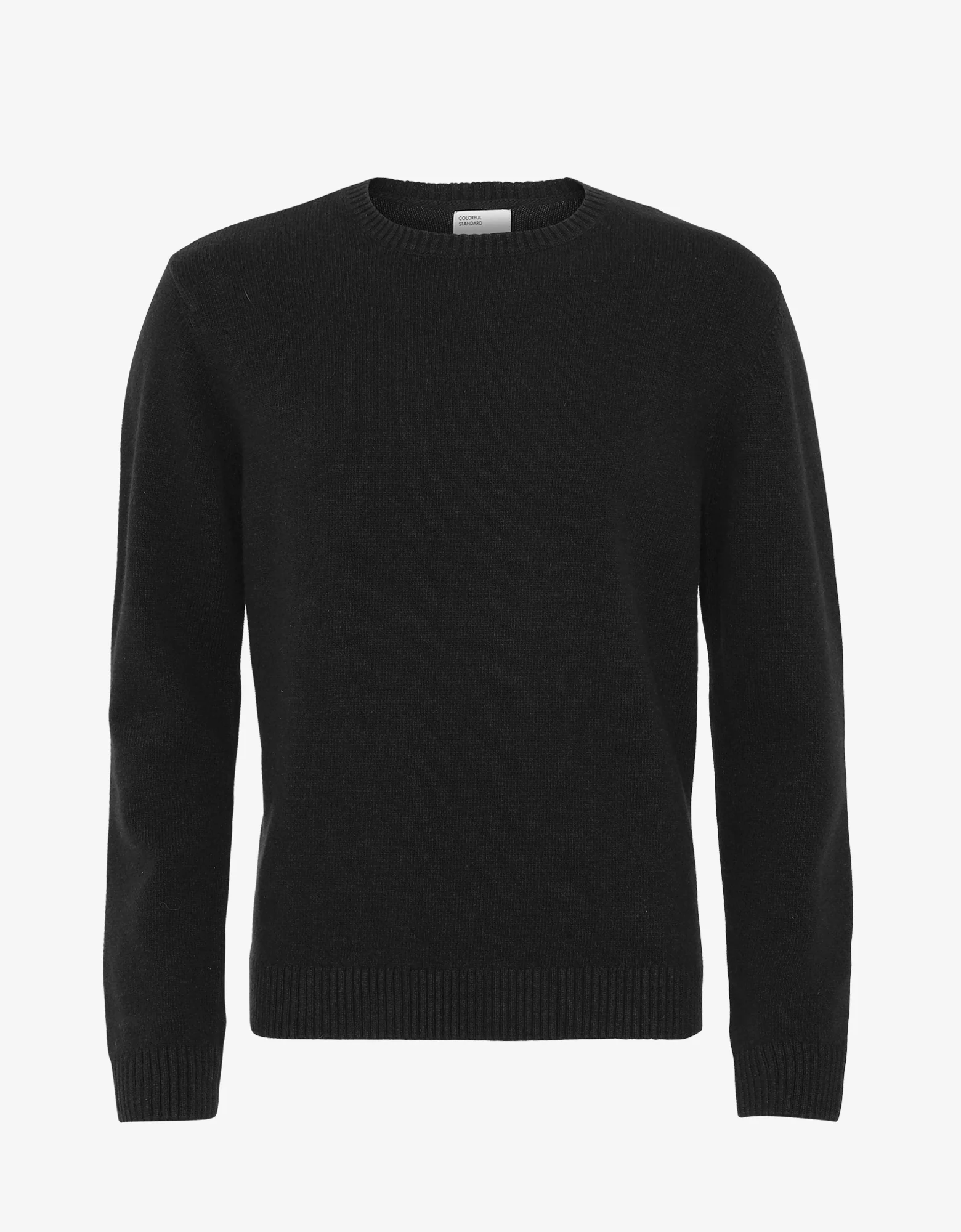 Classic Merino Wool Crew - Deep Black