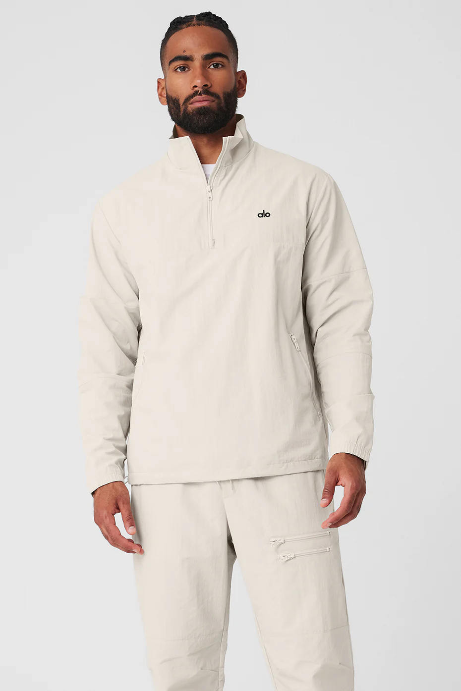 Takeaway Track Pullover - Bone