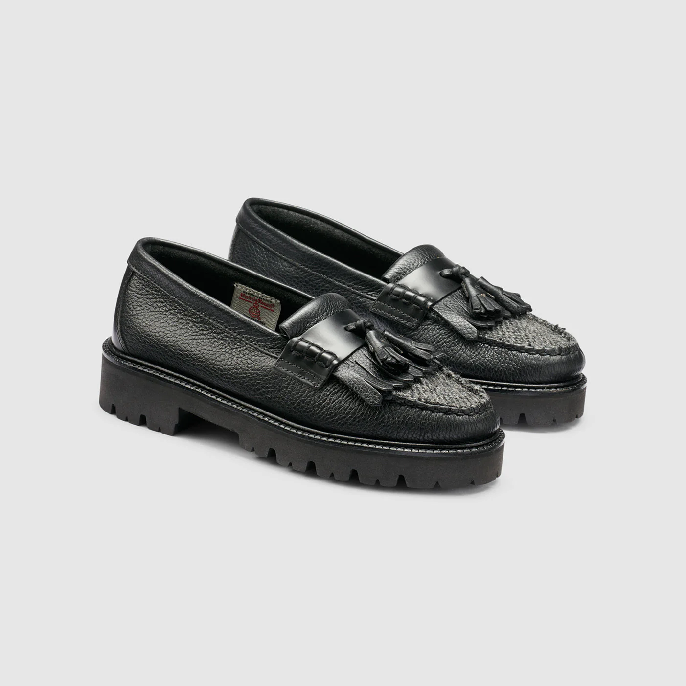 WOMENS ESTHER KILTIE HARRIS TWEED SUPER LUG WEEJUNS LOAFER