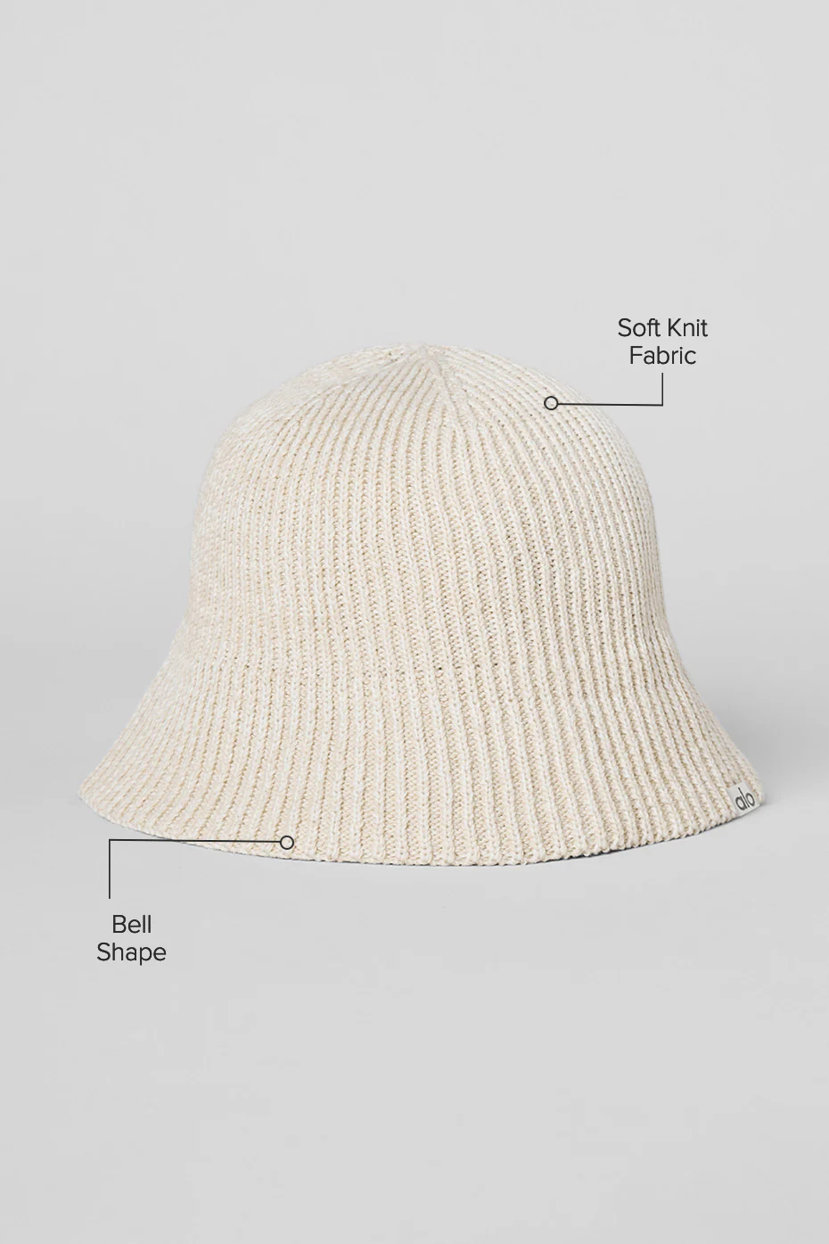 Denim Knit Cloche - Ivory/Oatmilk