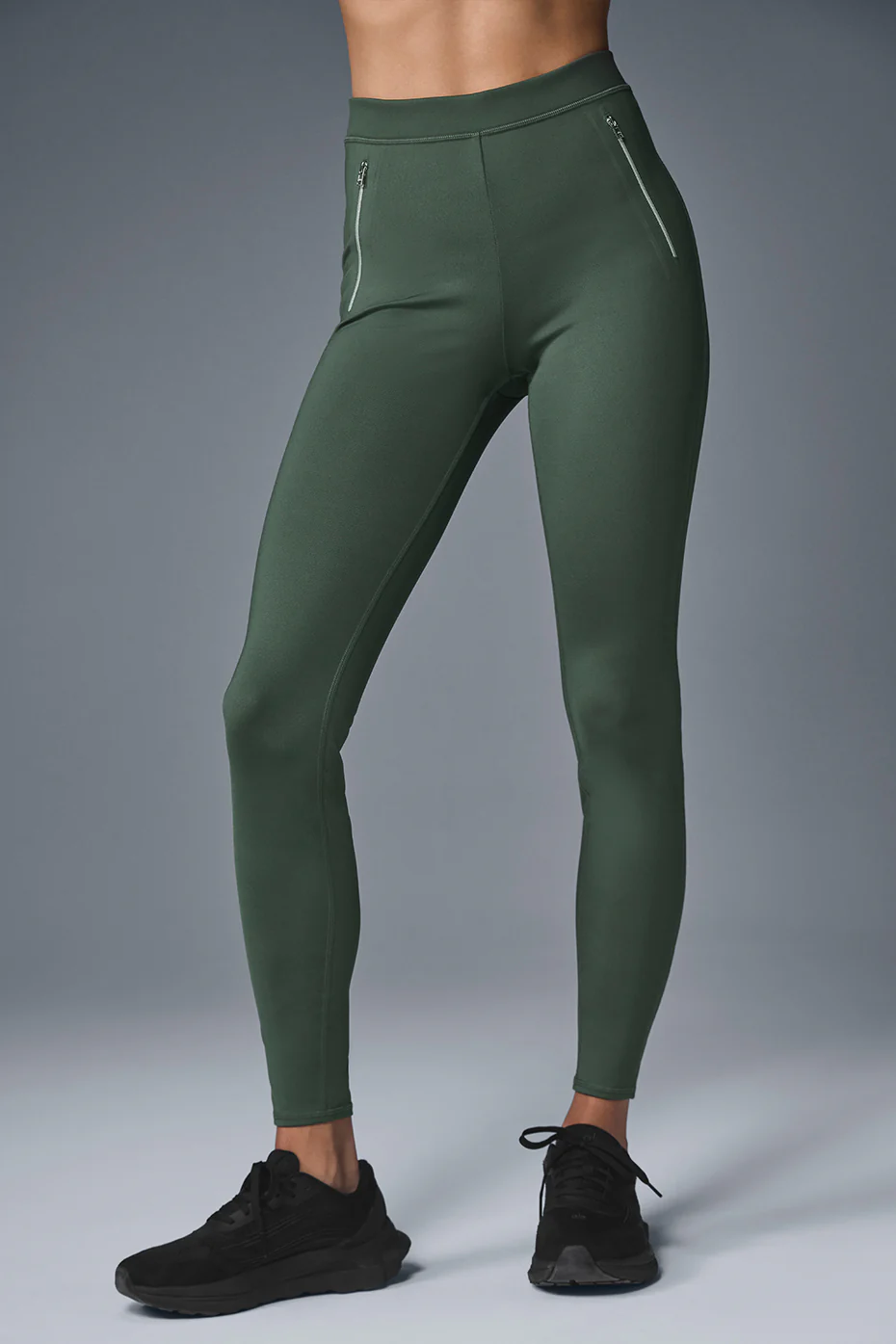 High-Waist Thrill Seeker Legging - Dark Cactus