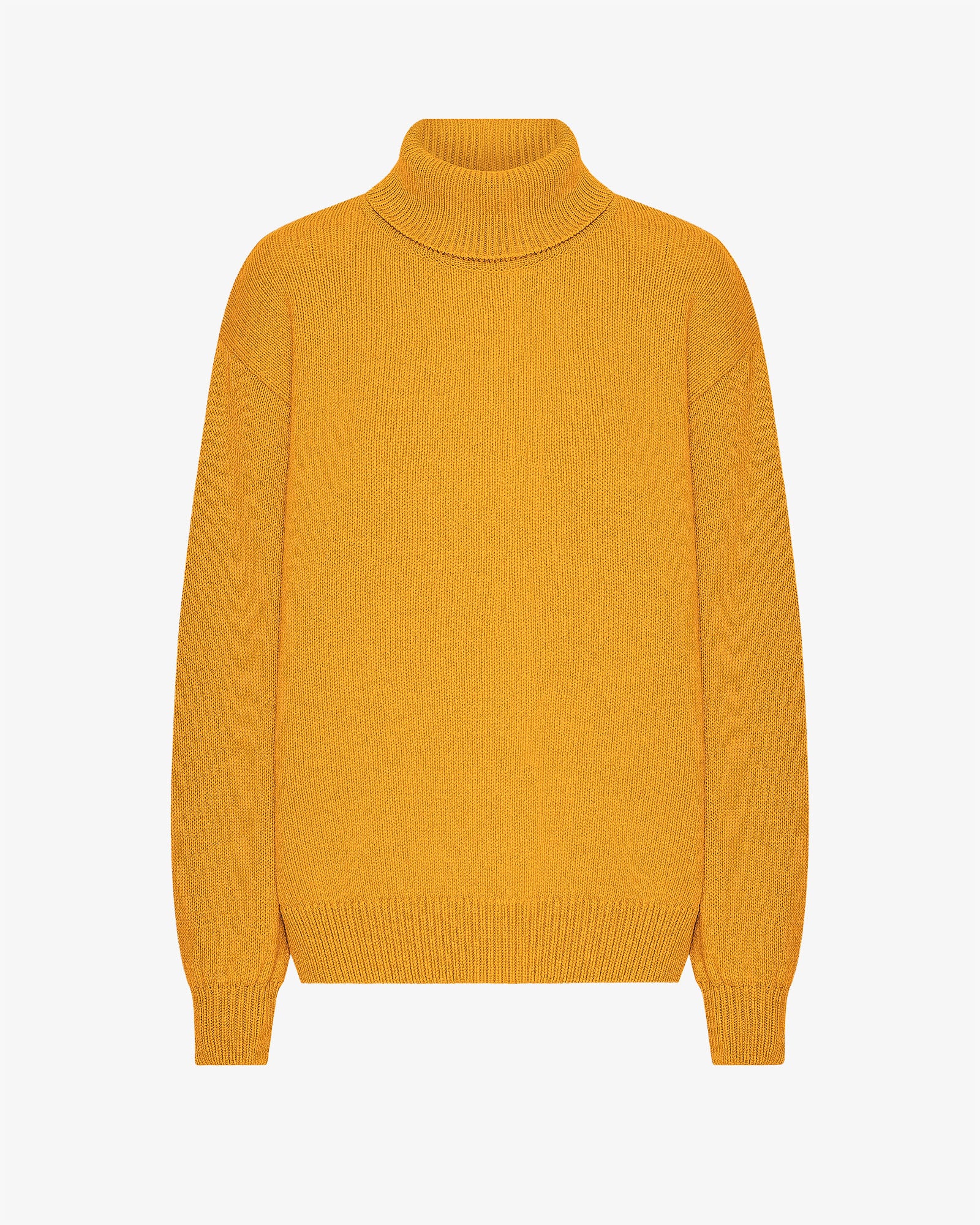 Merino Wool Turtleneck - Burned Yellow