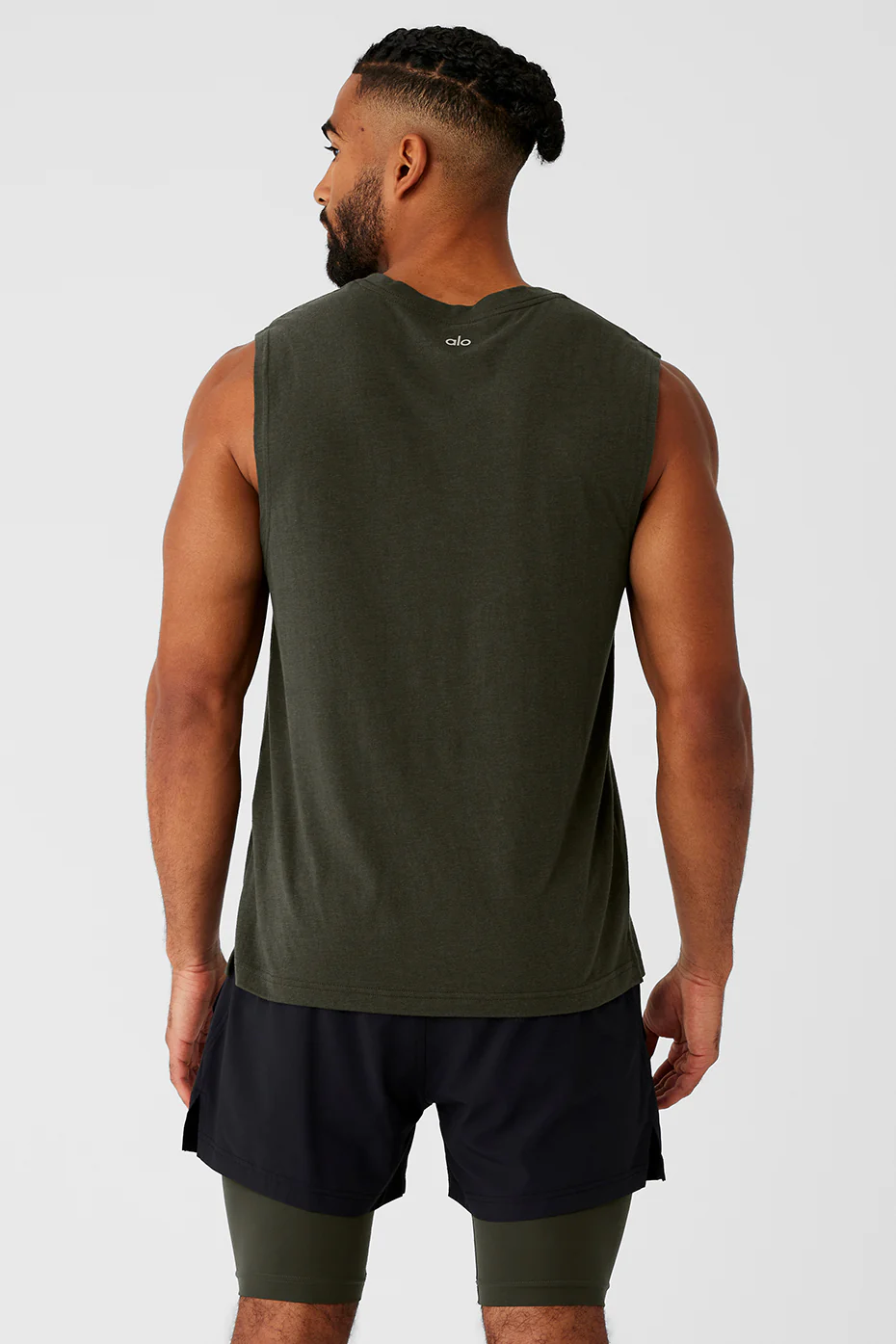 The Triumph Muscle Tank - Stealth Green