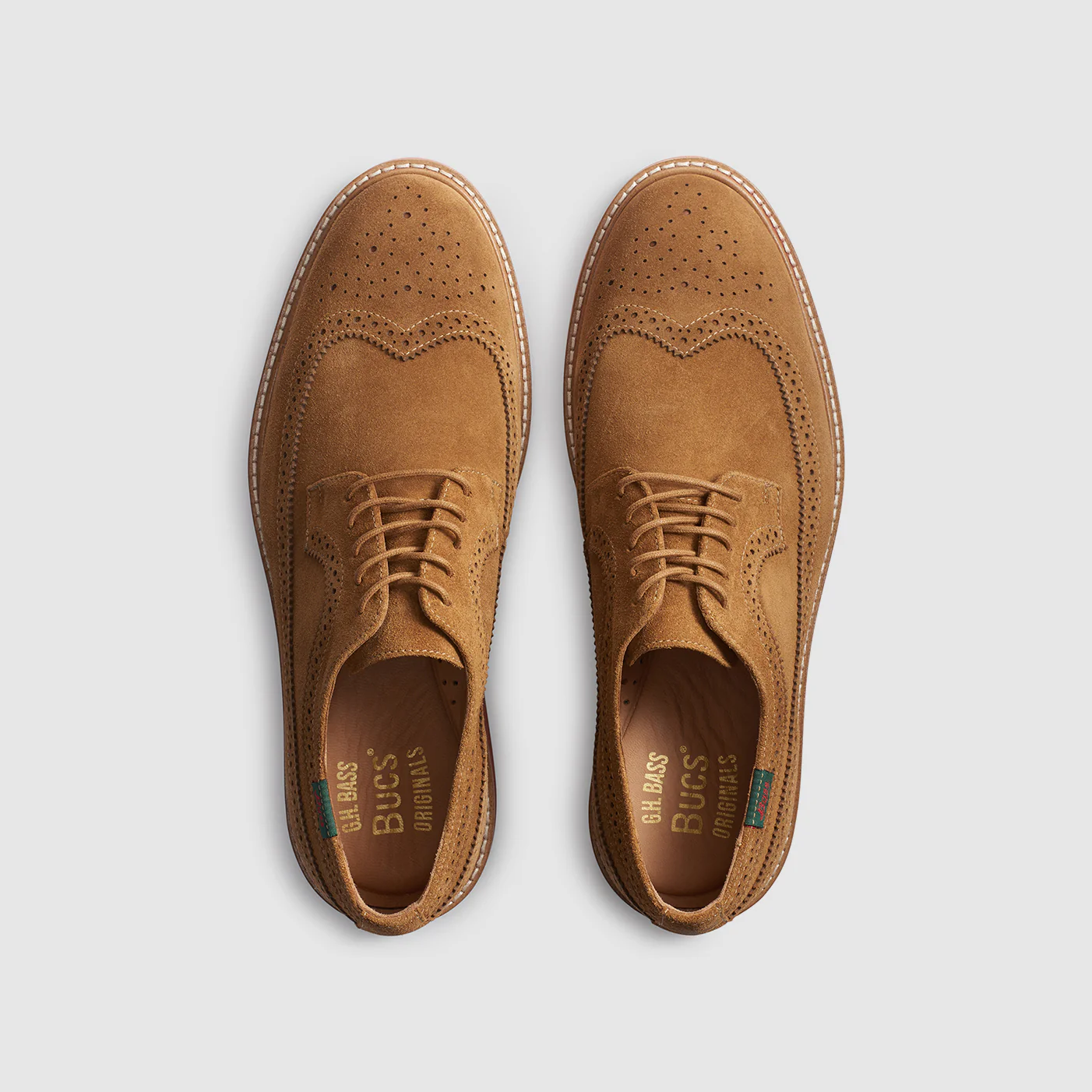 Mens Blake Suede Wingtip Buck