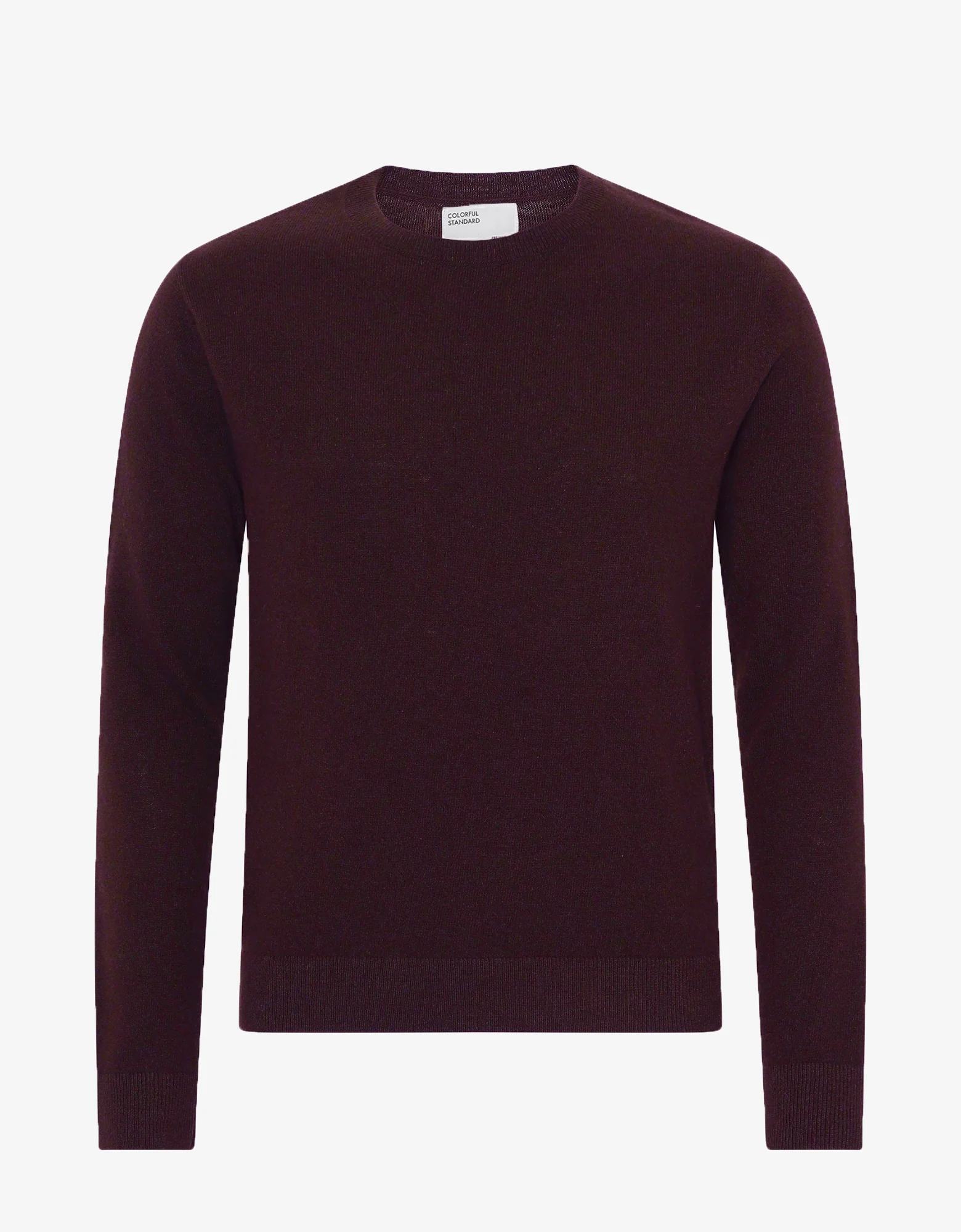 Light Merino Wool Crew - Oxblood Red