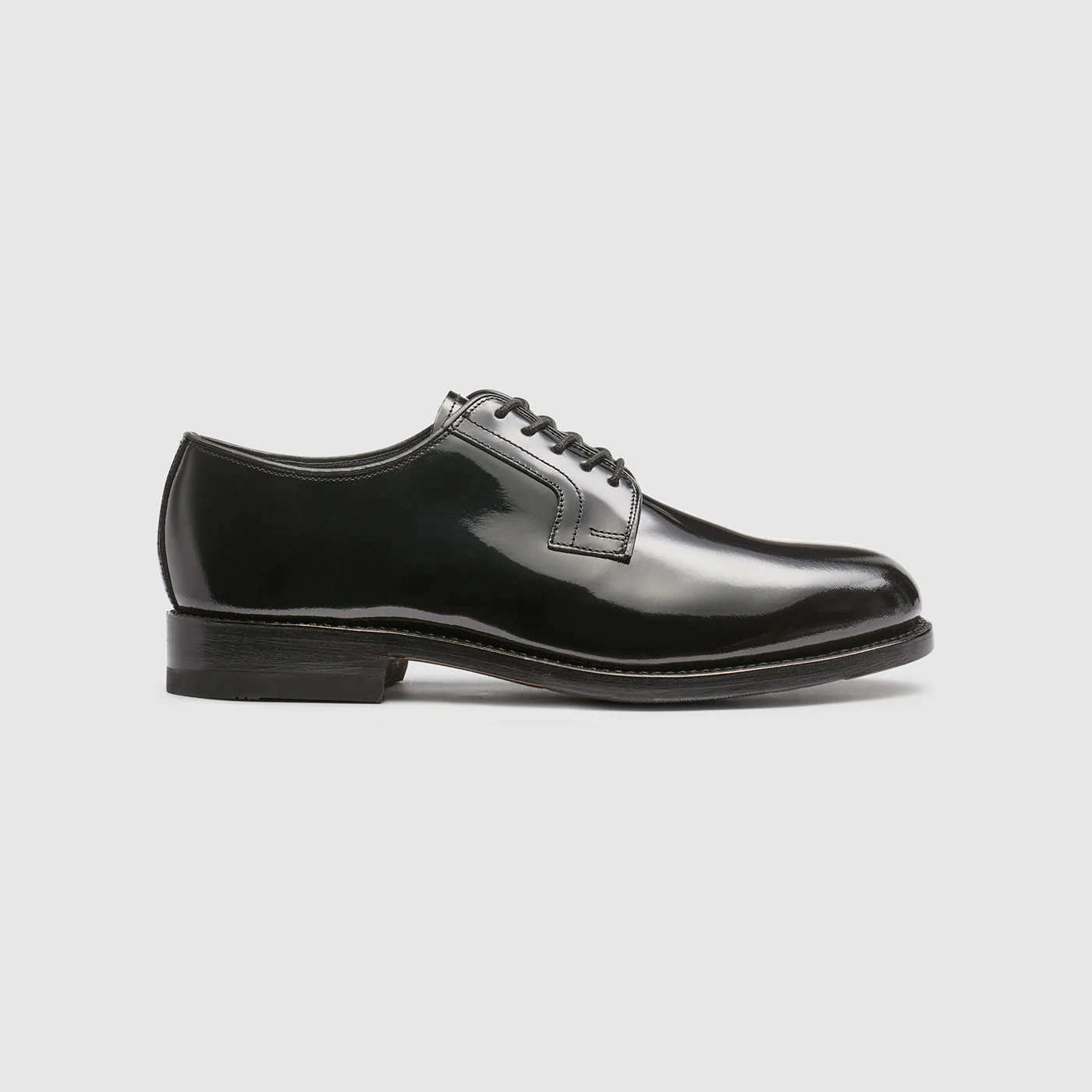 MENS PATENT MONOGRAM DERBY