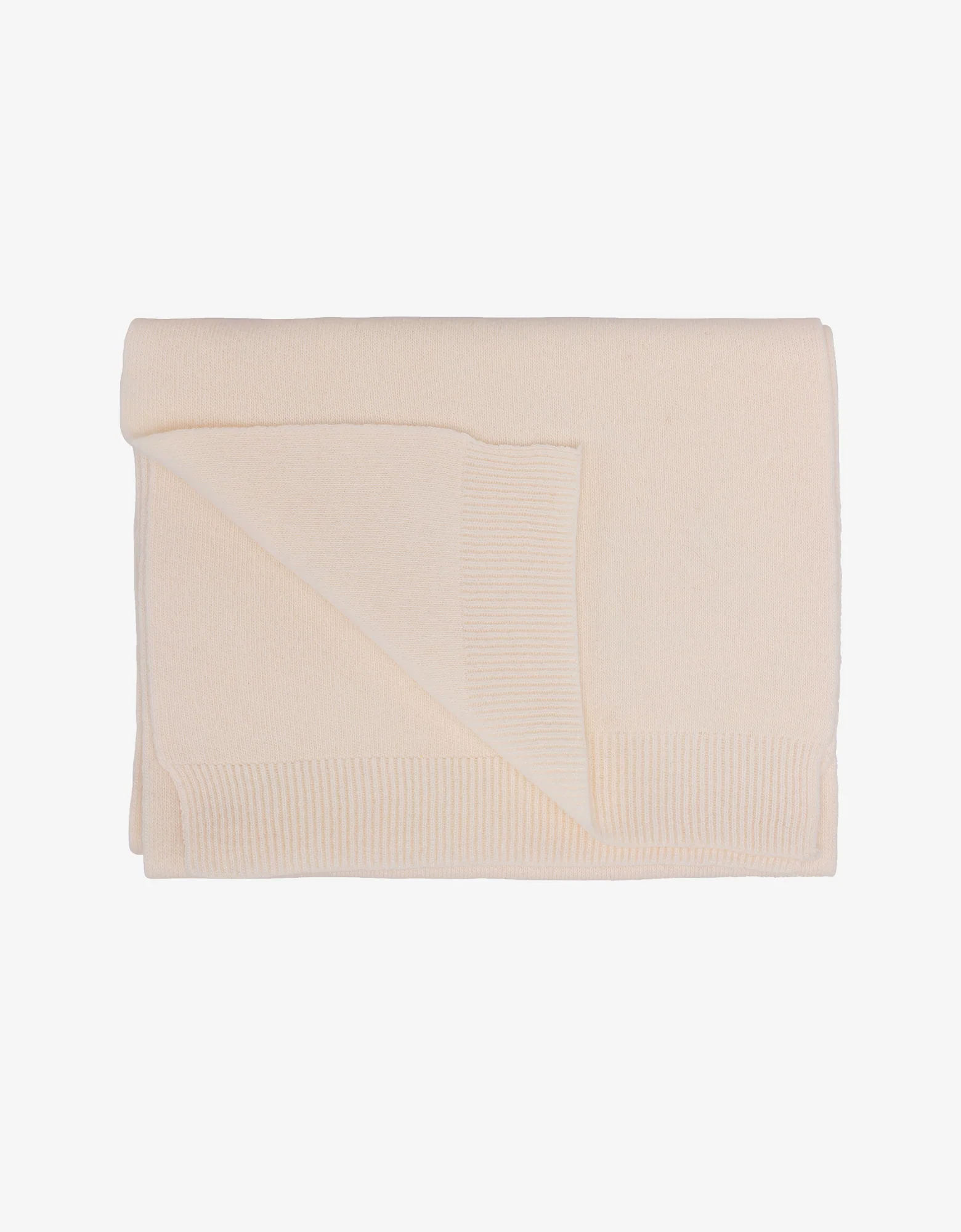 Merino Wool Scarf - Ivory White