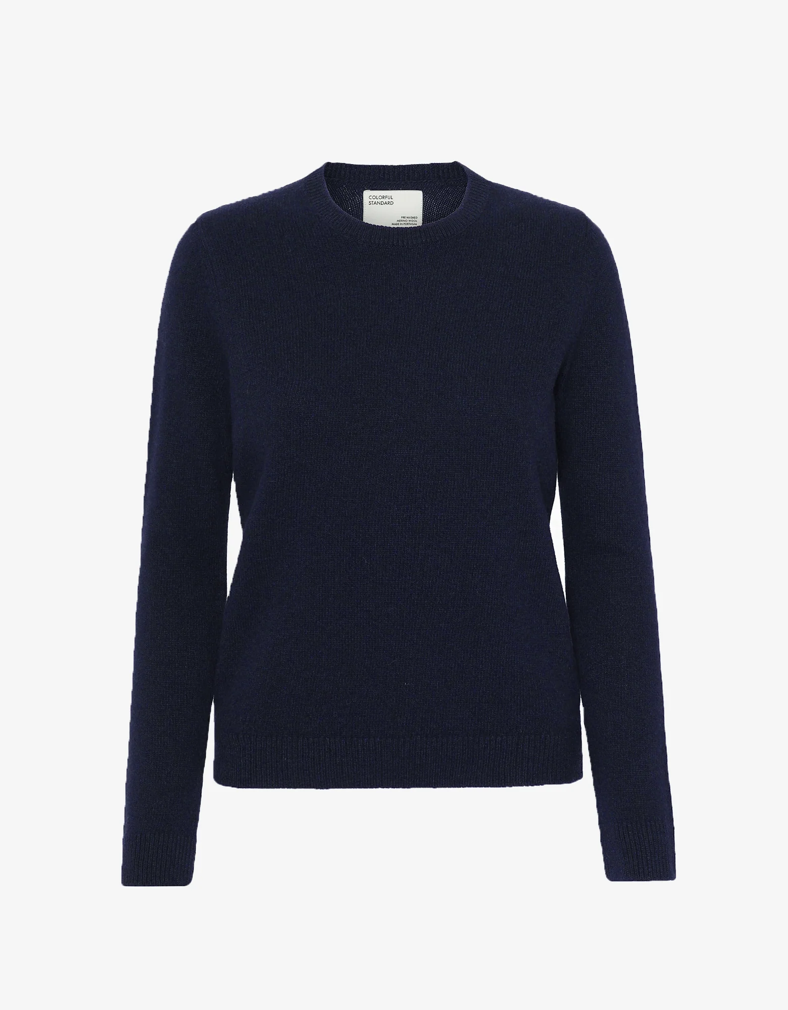 Women Classic Merino Wool Crew - Navy Blue