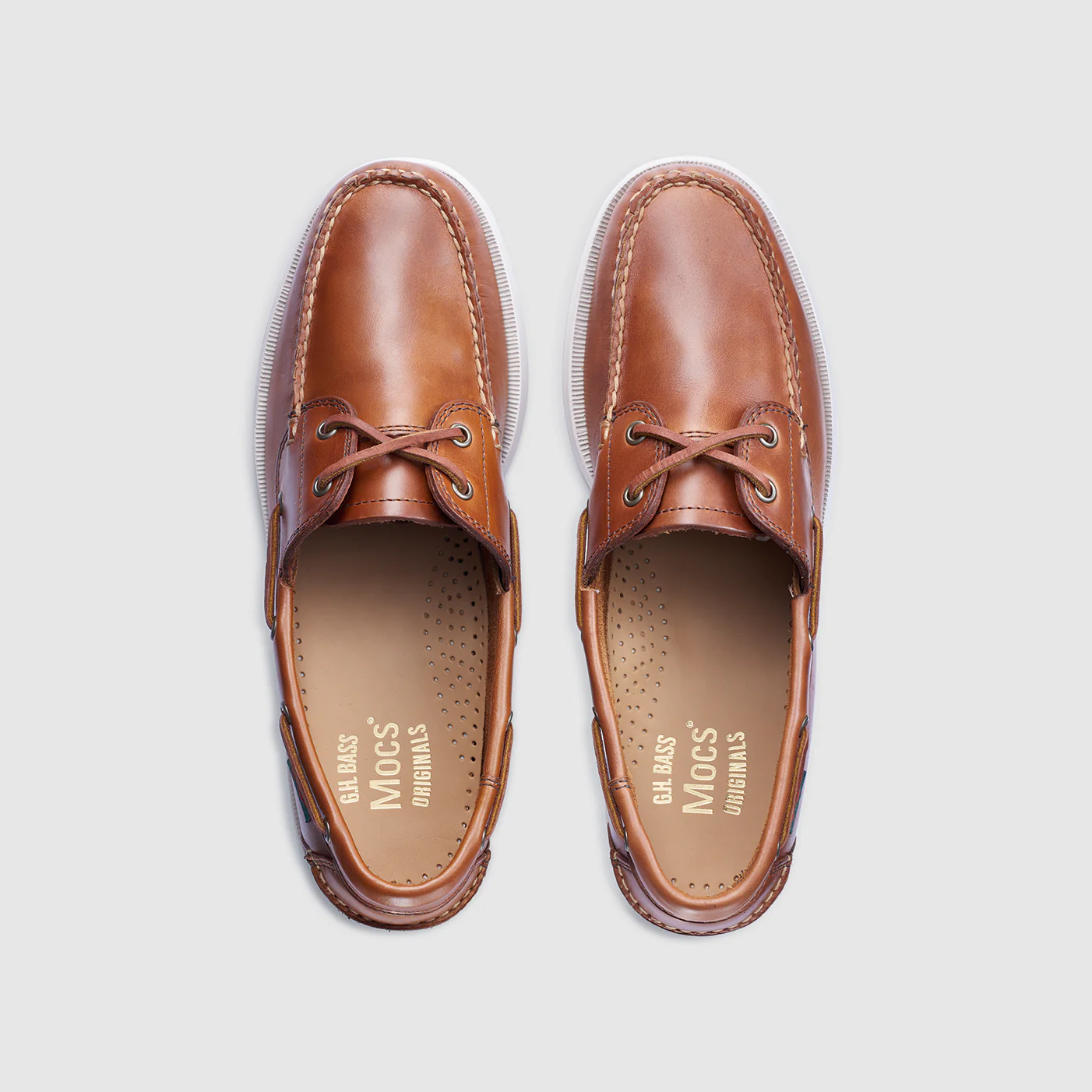 Mens Leather Hampton Boat Shoe