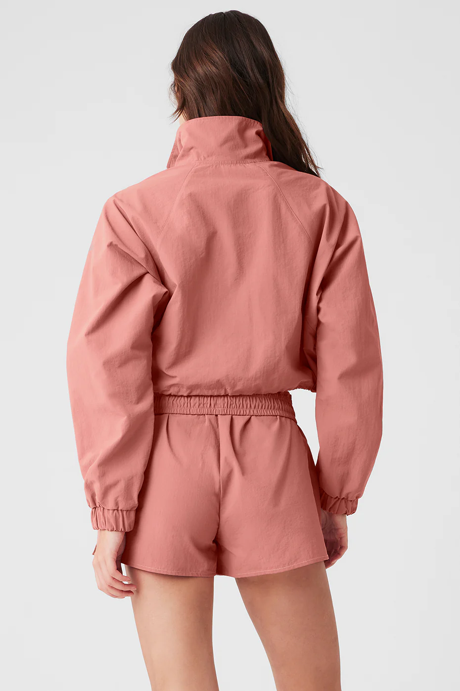 Cropped 1/4 Zip Alumni Pullover - Soft Terracotta