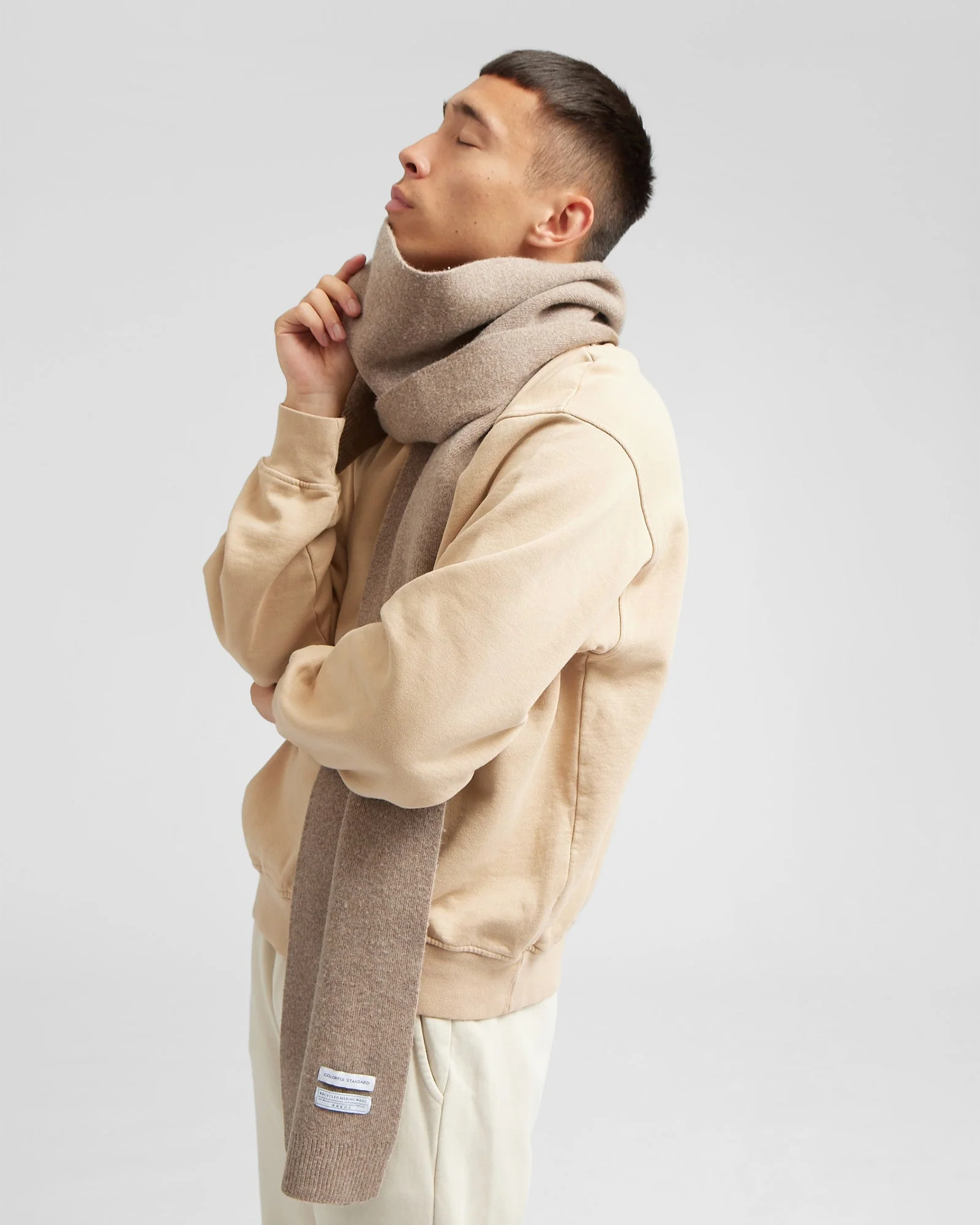 Merino Wool Scarf - Dusty Olive