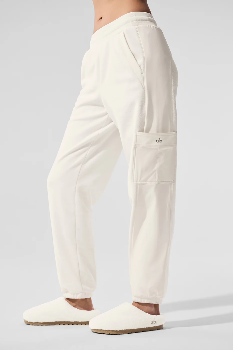 Polar Fleece Wintry Mix Pant - Ivory