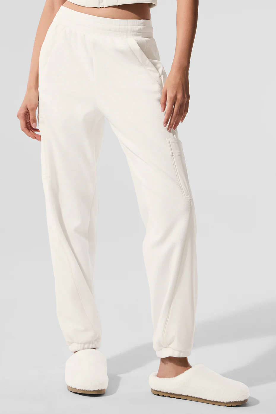 Polar Fleece Wintry Mix Pant - Ivory
