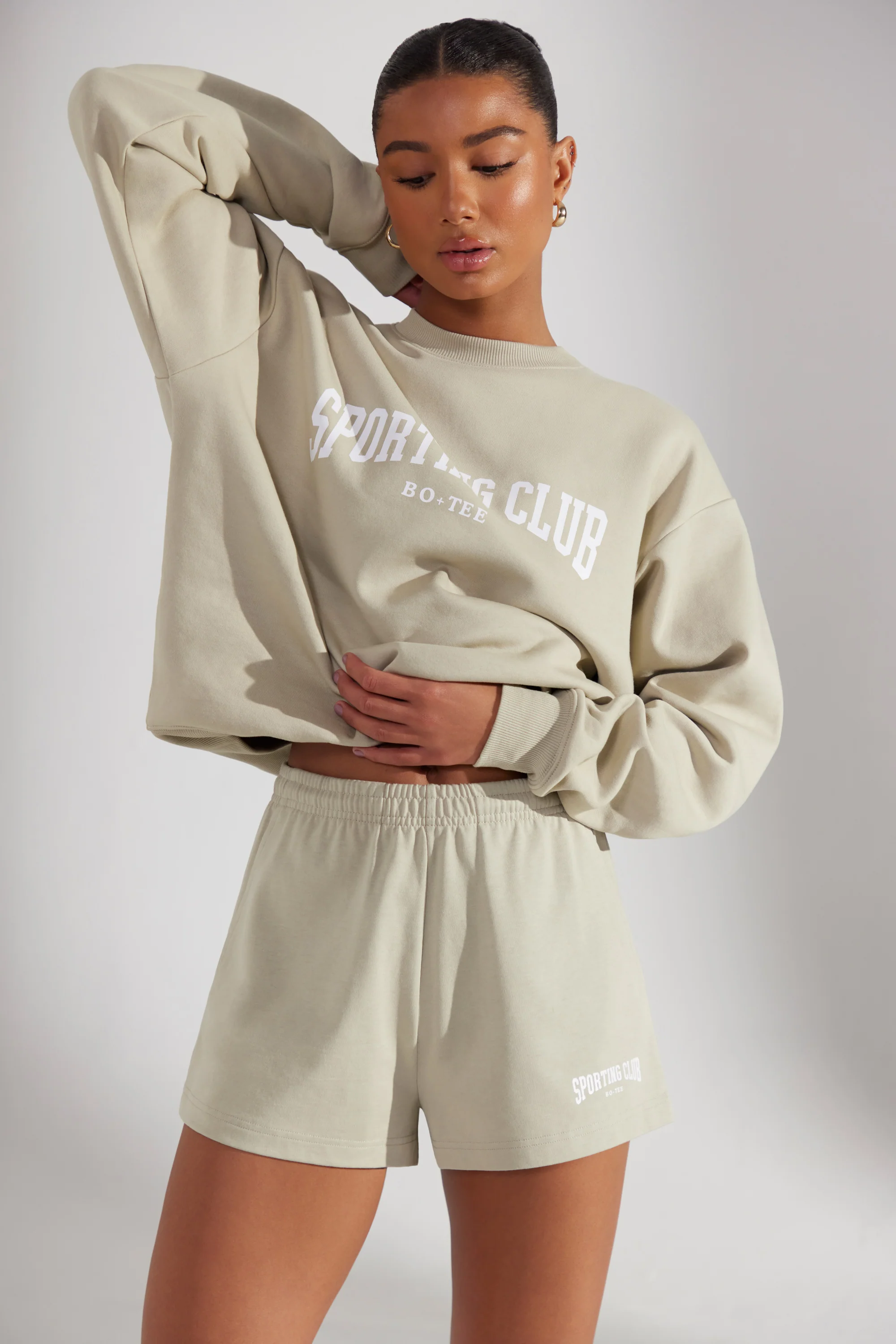 Groundwork - Sweat Shorts in Limestone