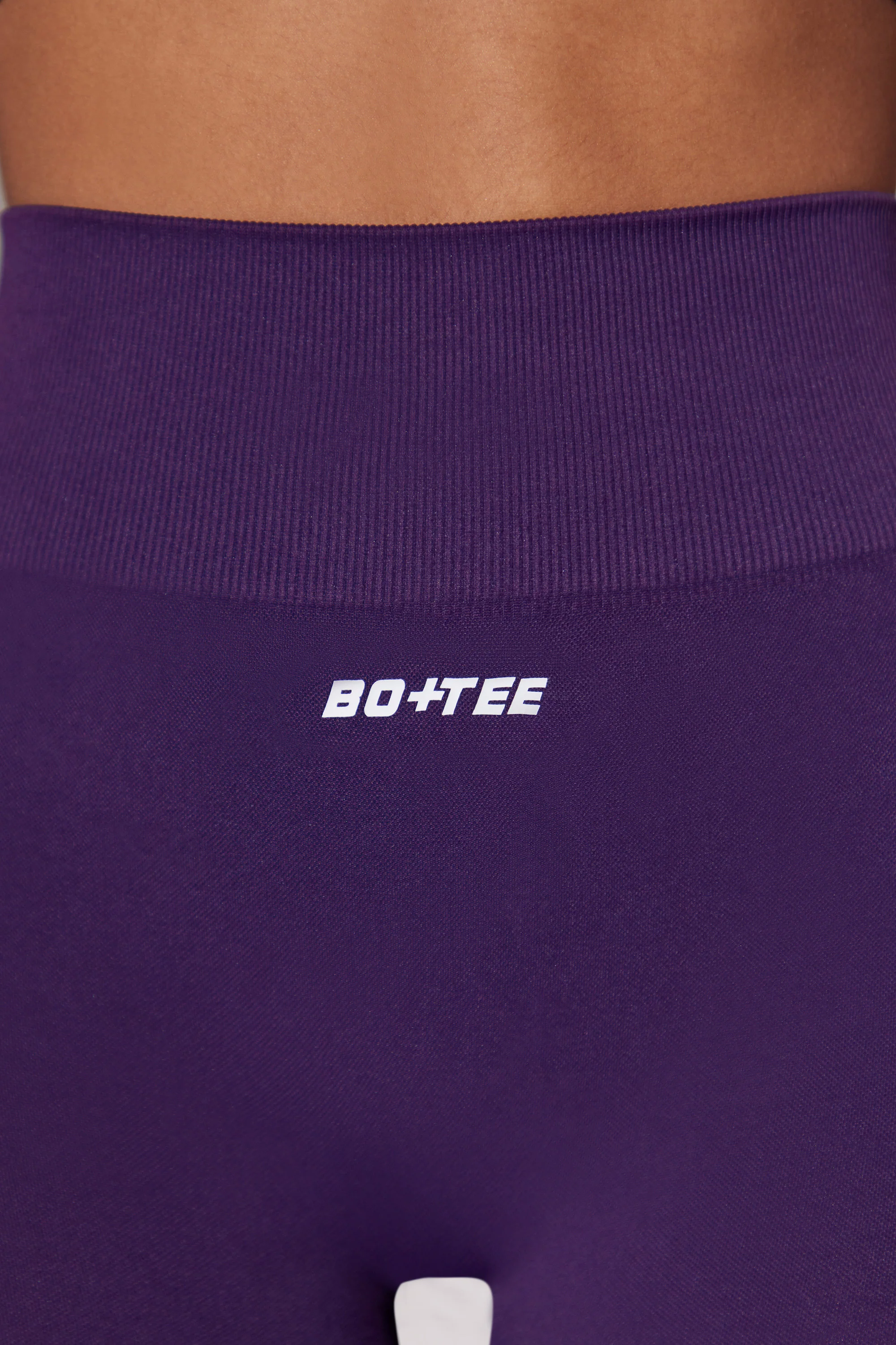 Zealous - High Waist Super Sculpt Biker Shorts in Purple