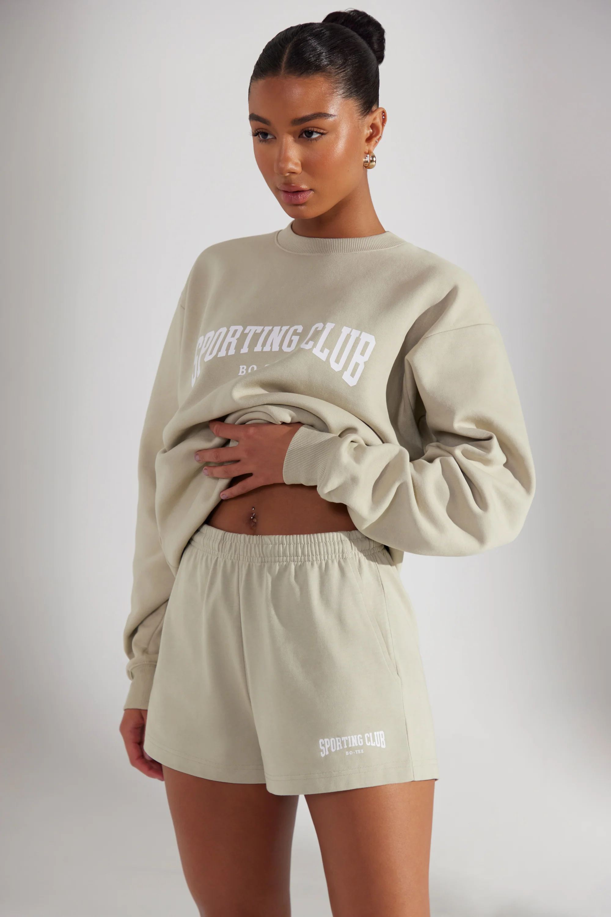 Groundwork - Sweat Shorts in Limestone