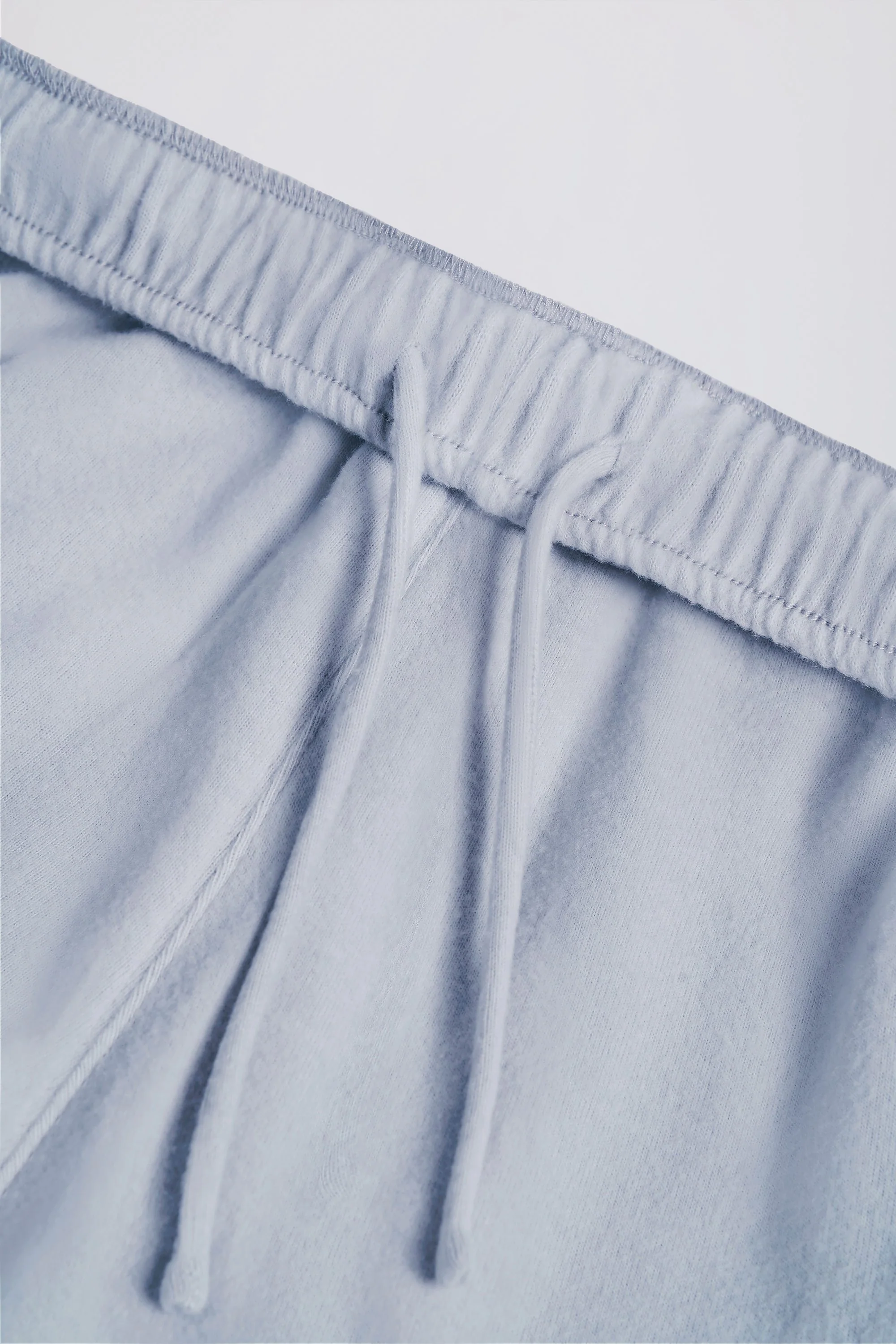 Tall Brushed Jersey Wide-Leg Joggers in Soft Blue