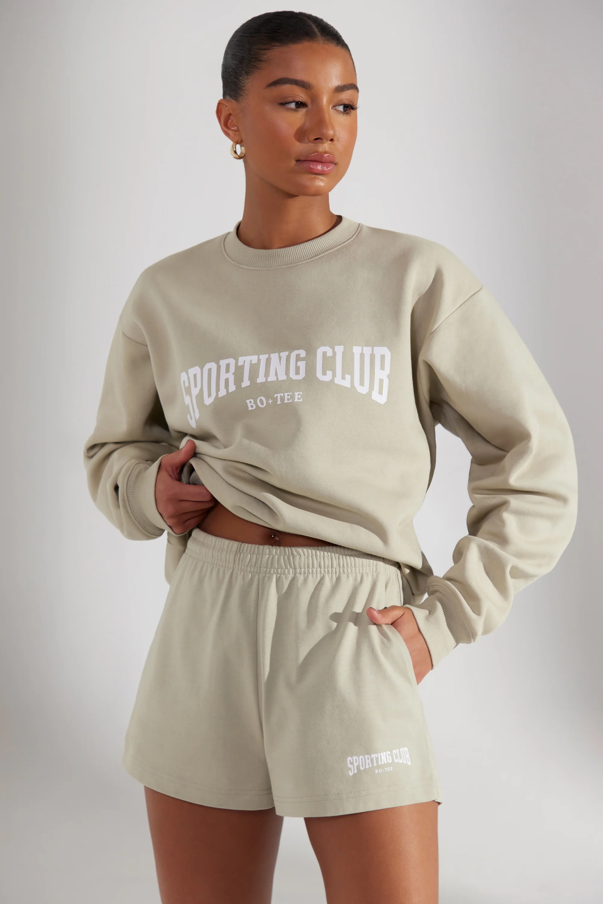 Groundwork - Sweat Shorts in Limestone