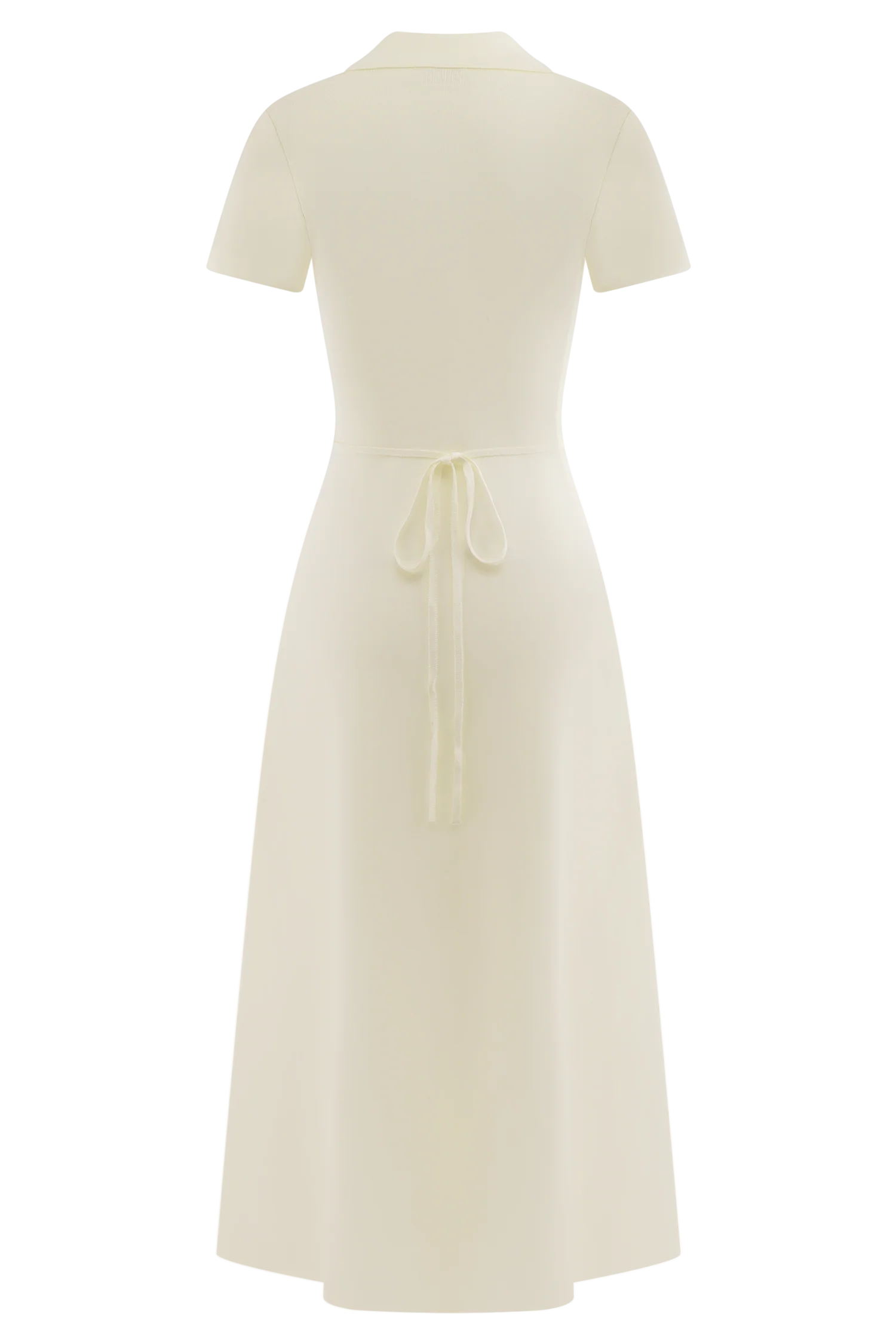 Pearson Short Sleeve Knit Midi Dress - Ivory