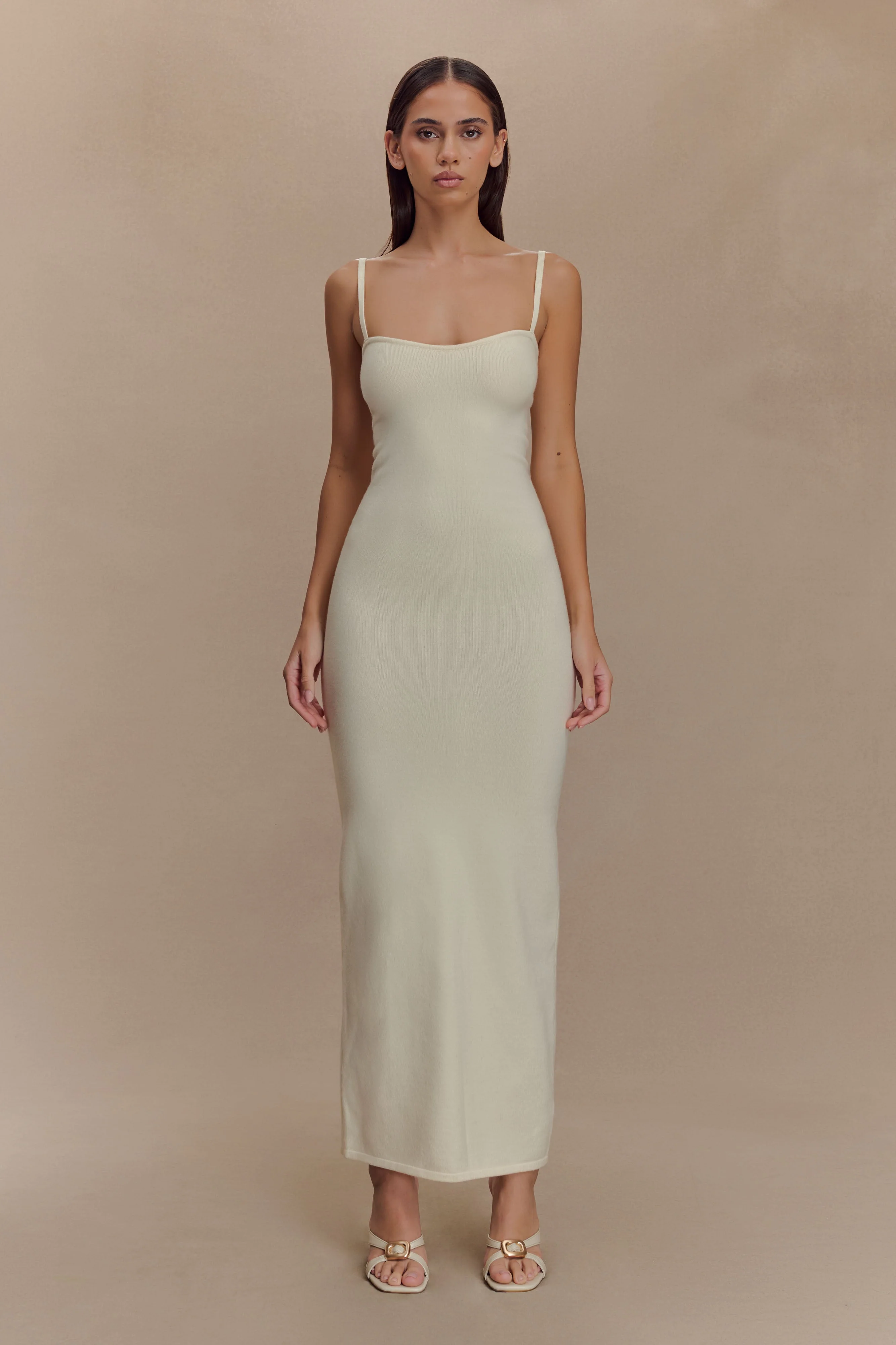 Kingston Knit Maxi Dress - Ivory