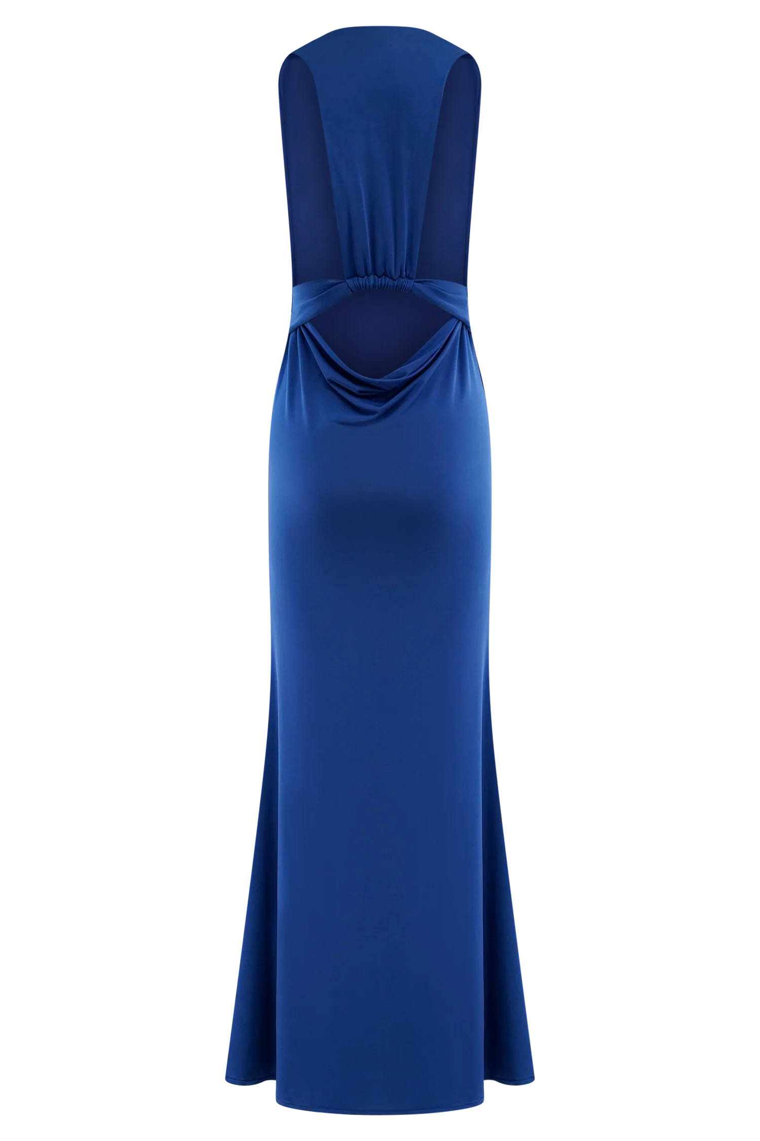Elke Slinky V Neck Maxi Dress - Cobalt