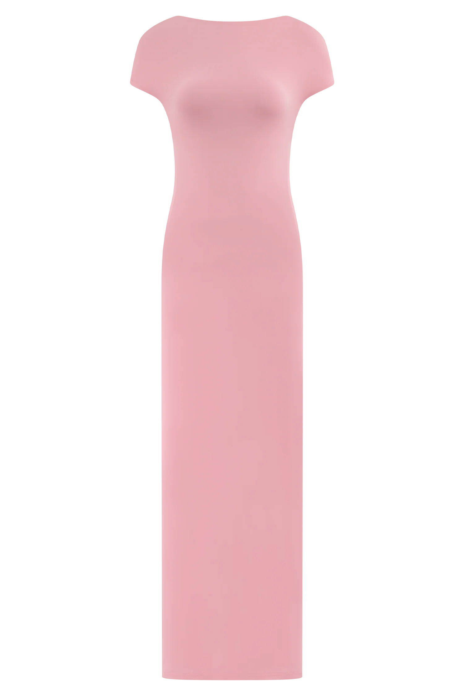 Imogen Off Shoulder Slinky Maxi Dress - Candy Pink