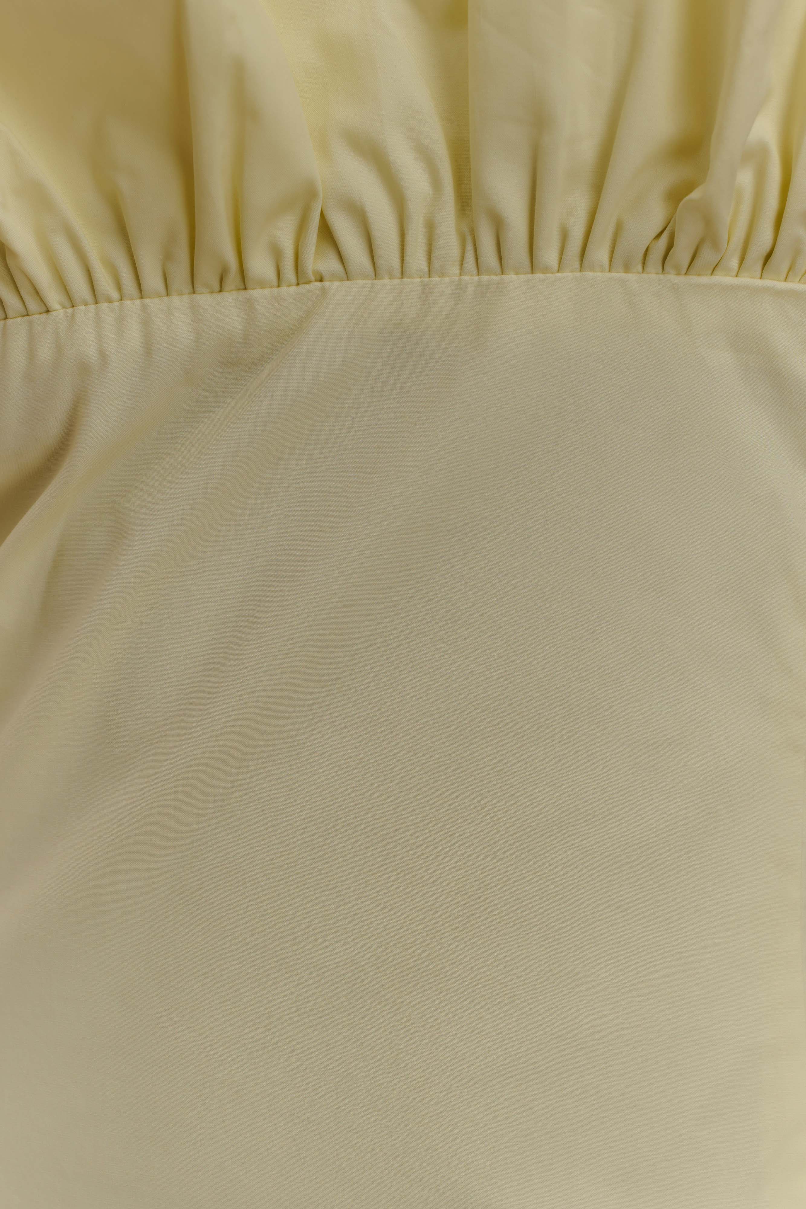 Janis Cotton Frill Maxi Dress - Lemon