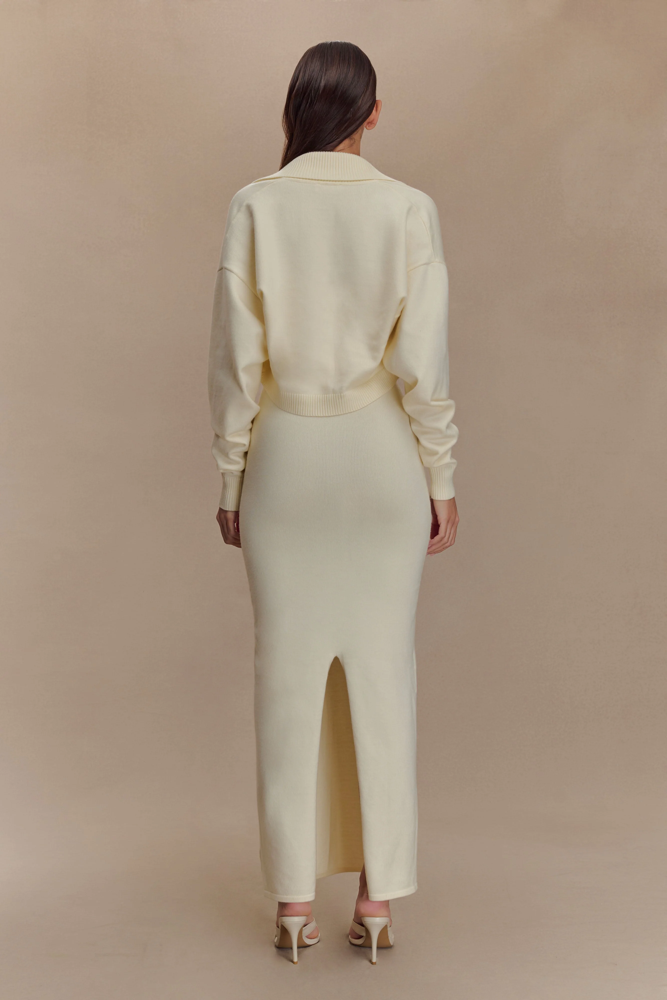 Kingston Knit Maxi Dress - Ivory