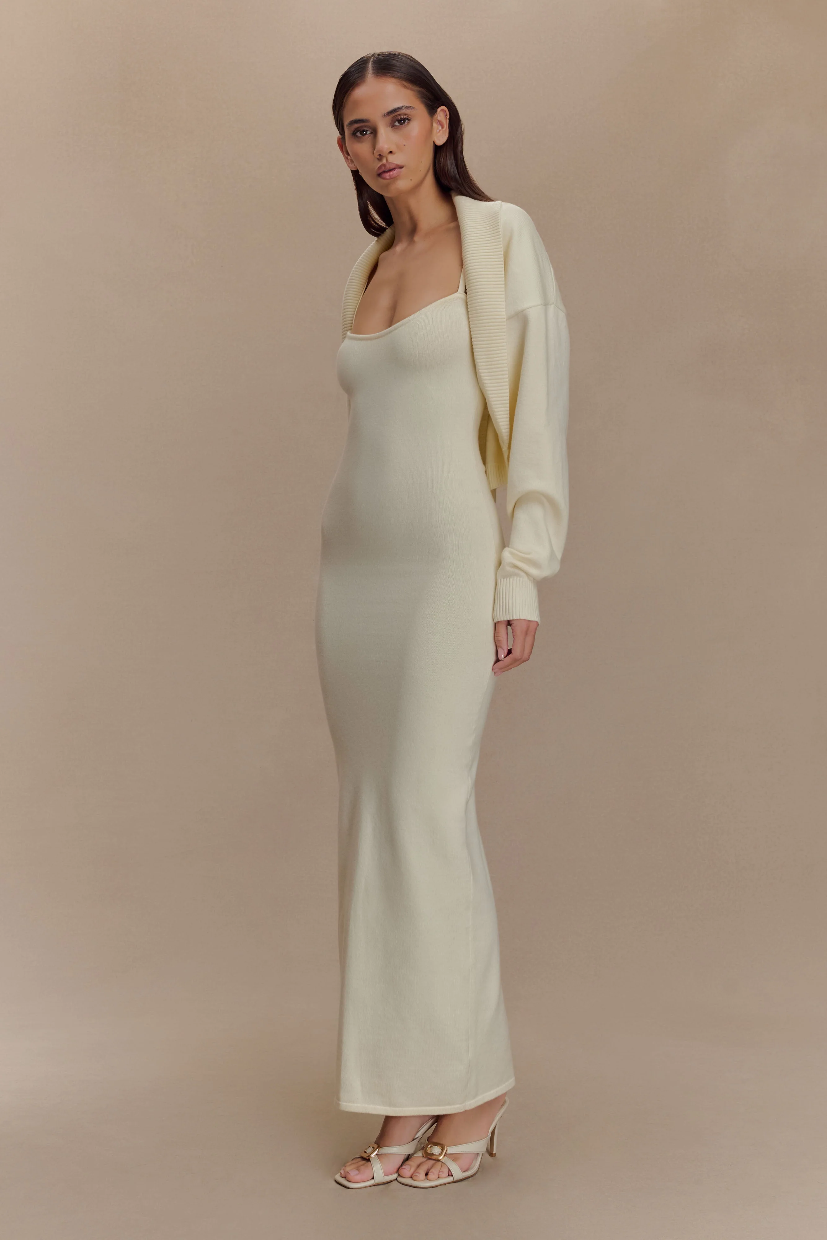 Kingston Knit Maxi Dress - Ivory