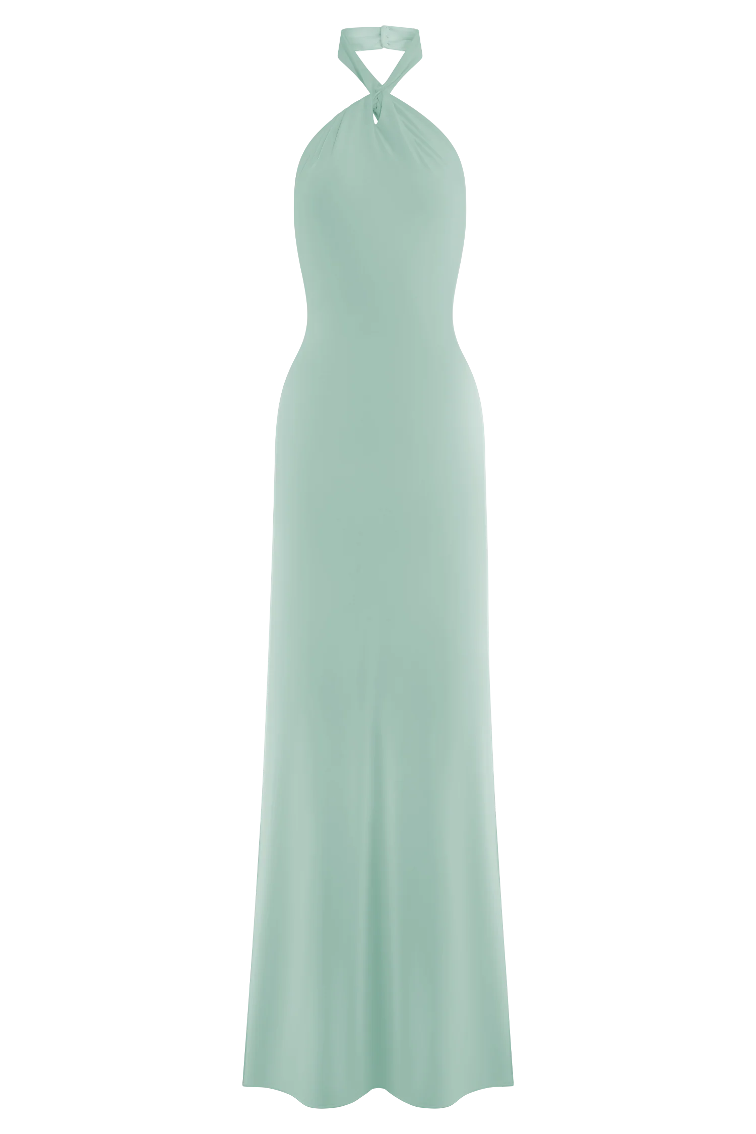Elyna Slinky Halter Maxi Dress - Lagoon