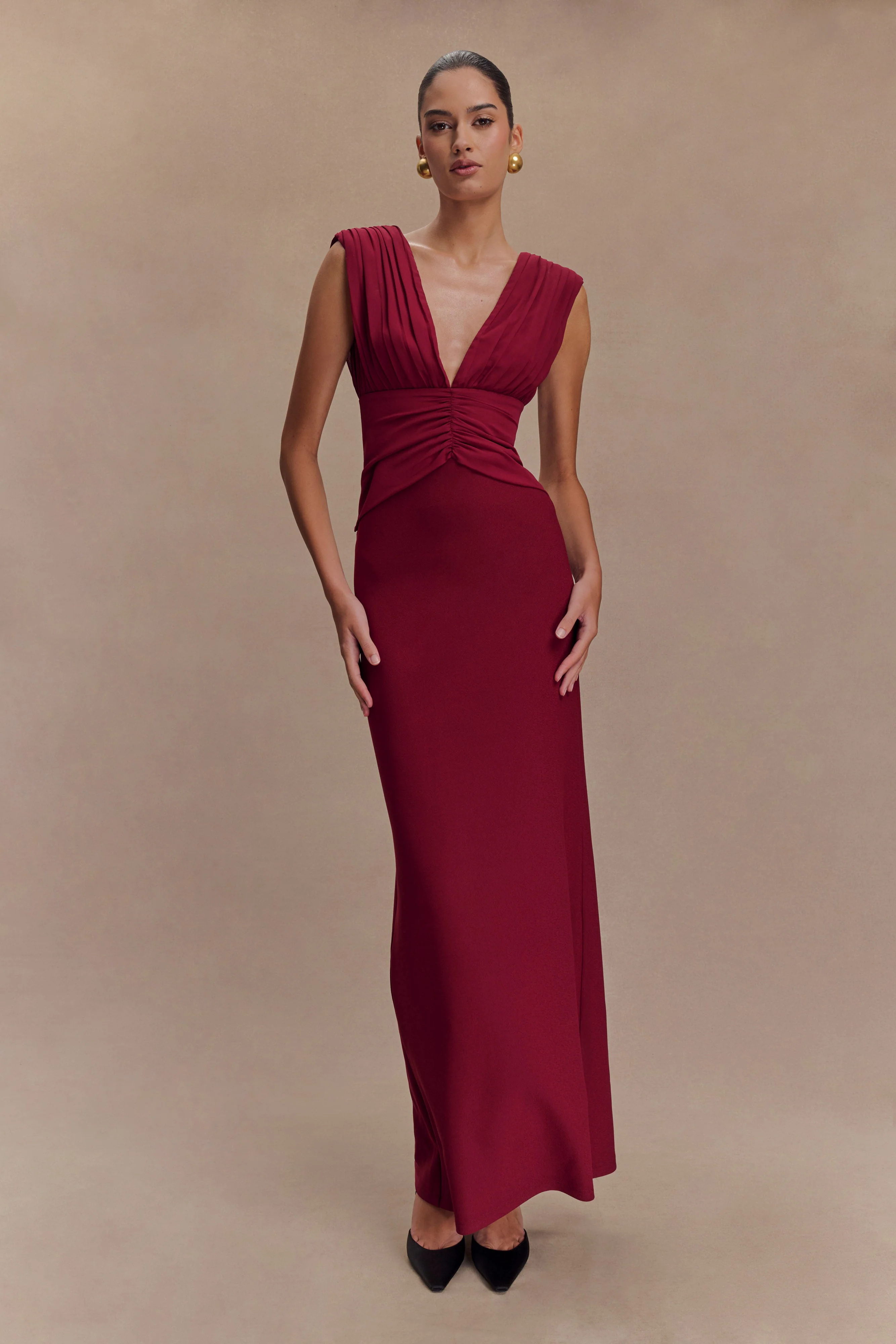 Monique Maxi Dress - Plum