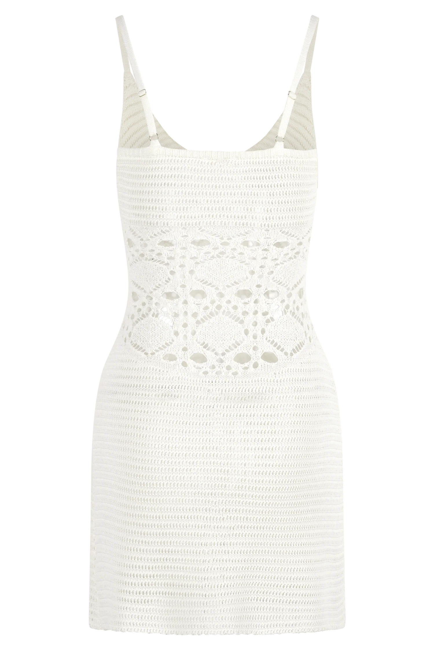 Everette Crochet Knit Mini Dress - Ivory