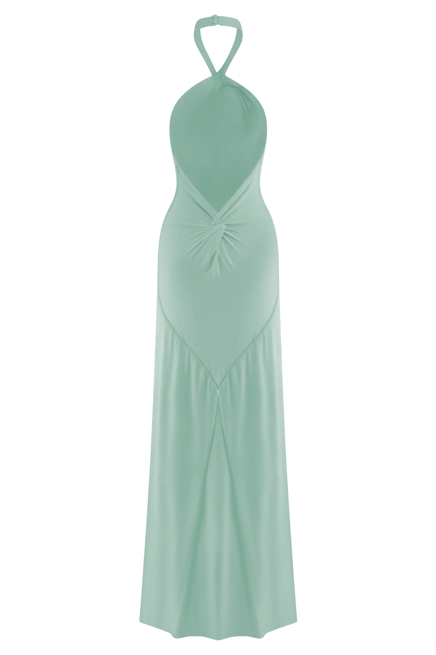 Elyna Slinky Halter Maxi Dress - Lagoon