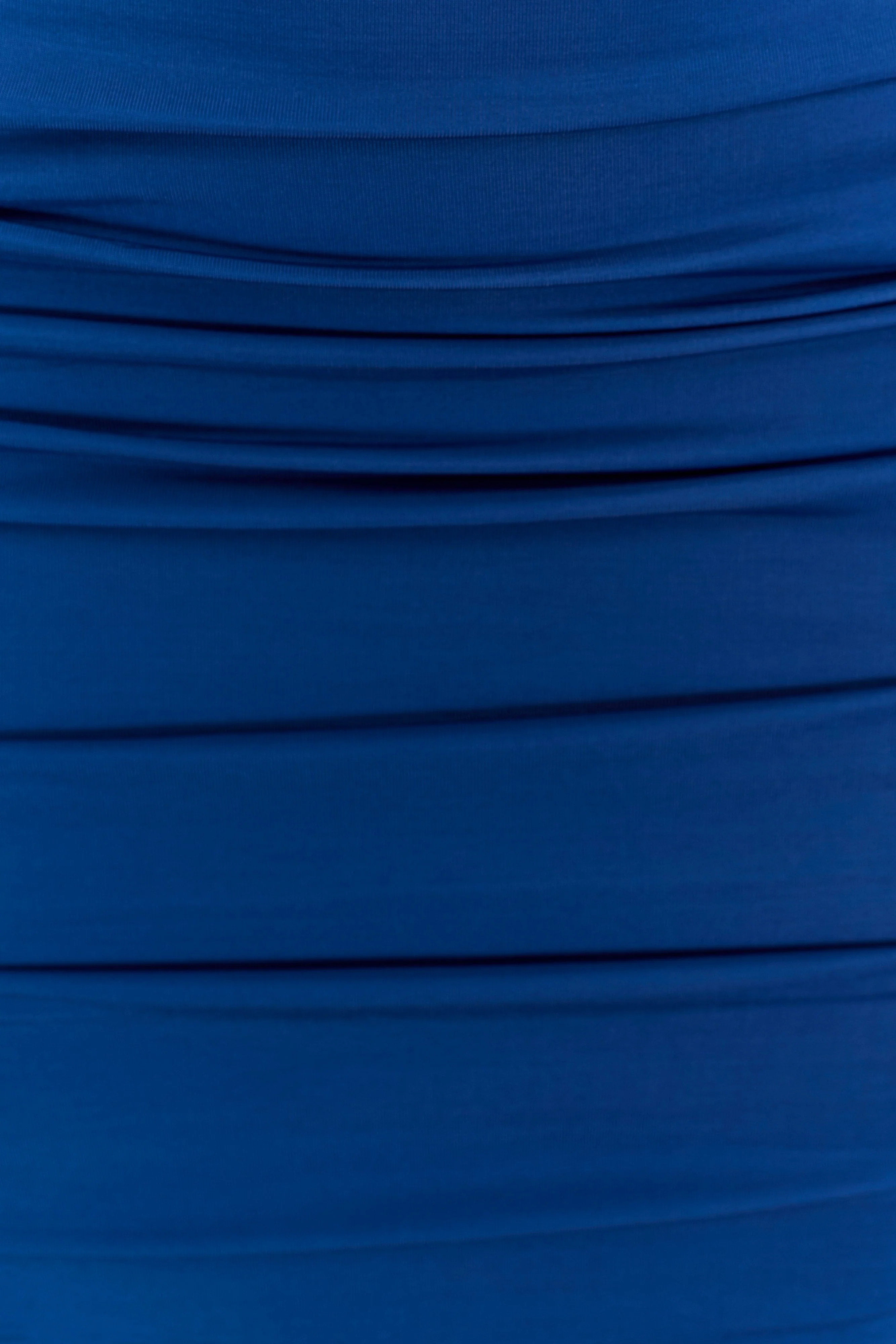 Camila Ruched Halter Midi Dress - Cobalt