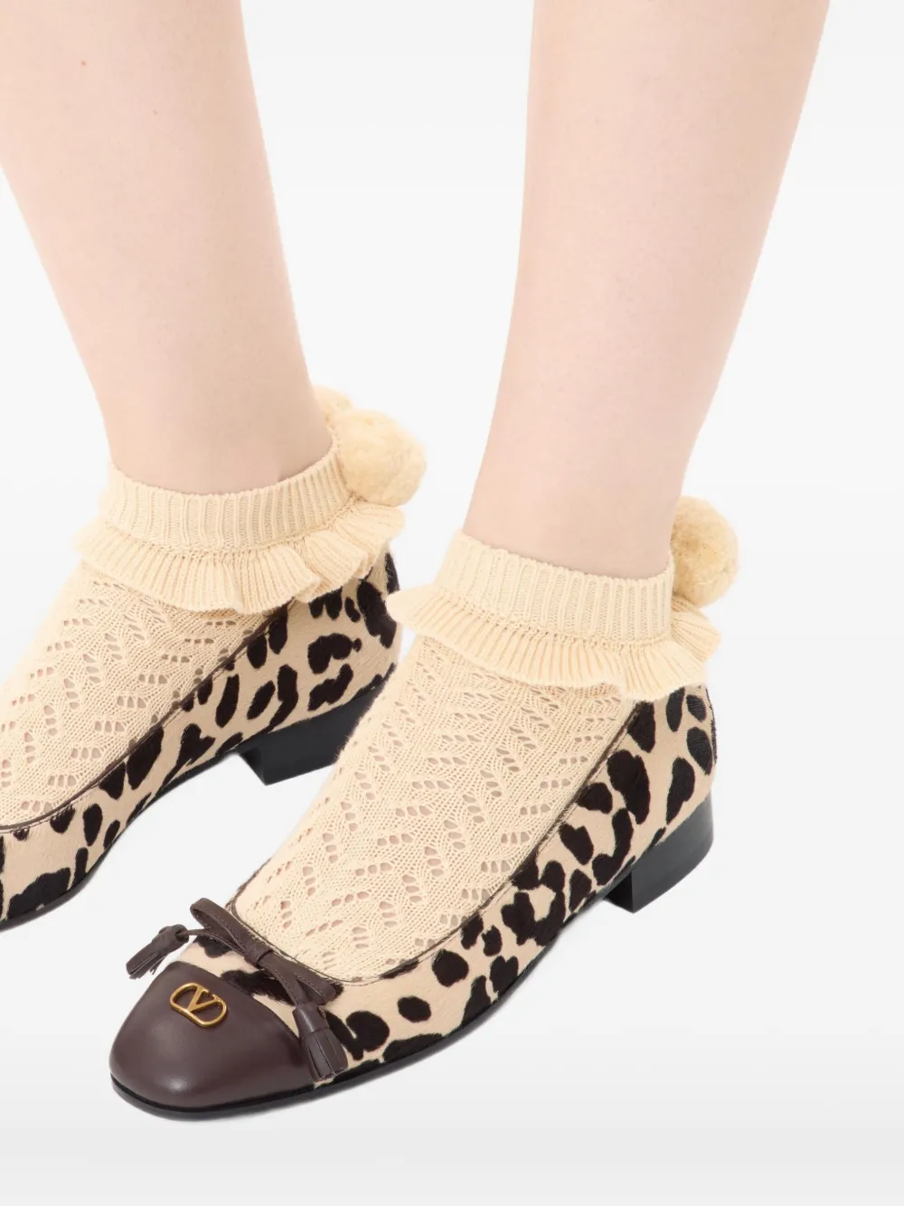 Valentino Garavani leopard print ballet flats
