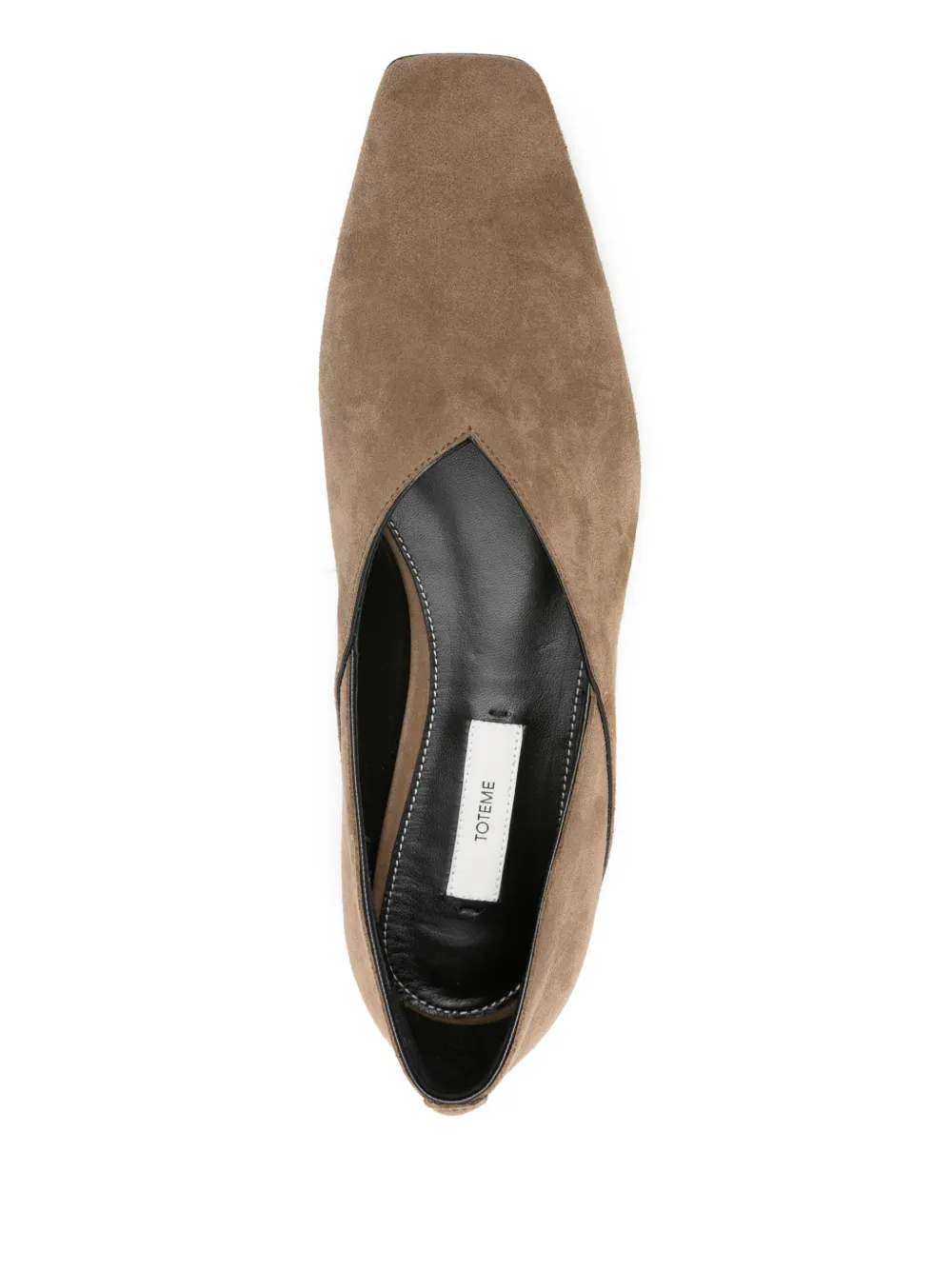 TOTEME suede ballet flats