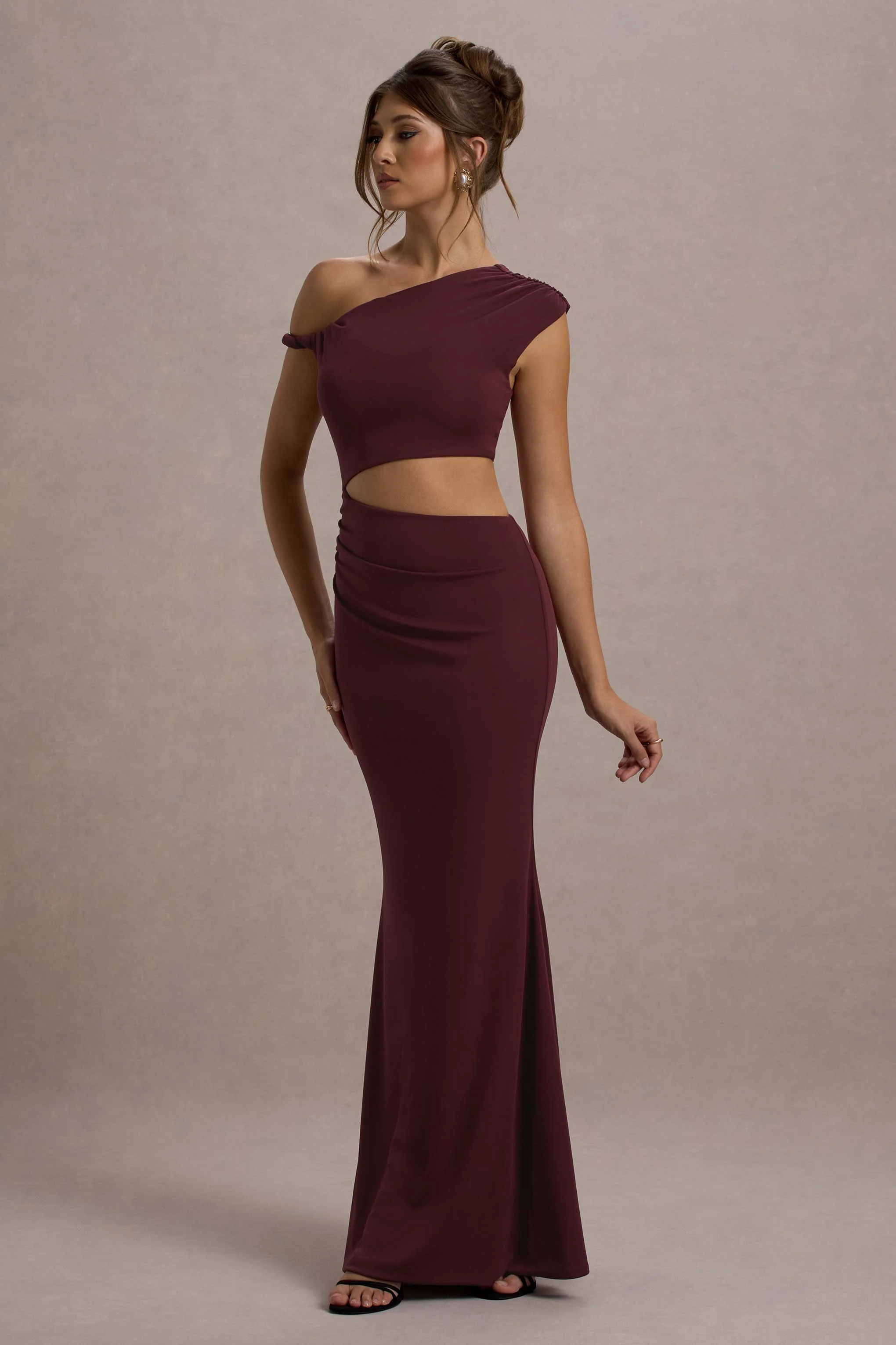 Thaliana | Port Cut-Out Open-Back Maxi Dress