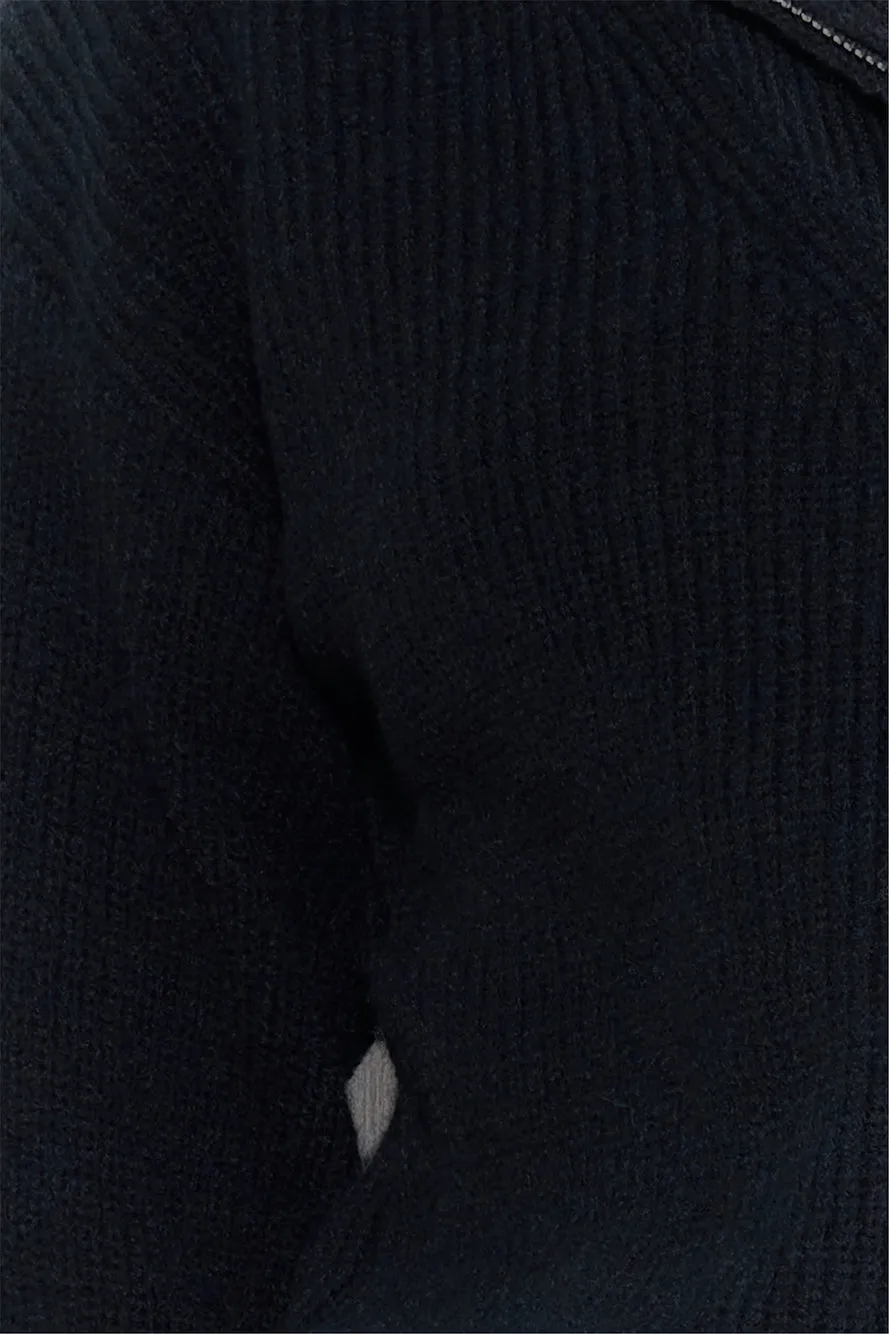 Frosty Days Knit Jumper Black