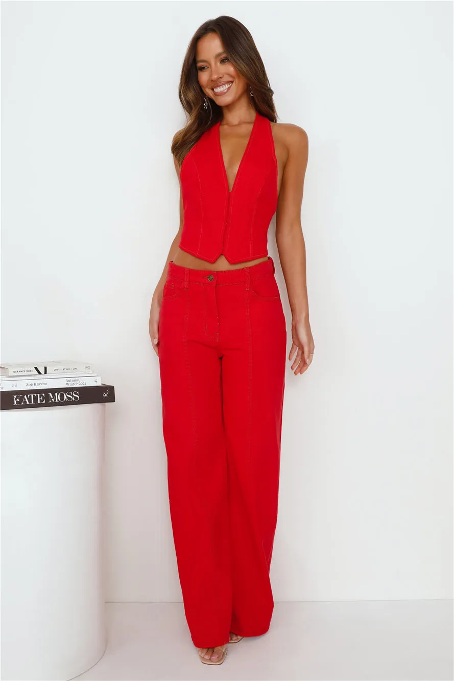 LIONESS Dawson Jean Crimson