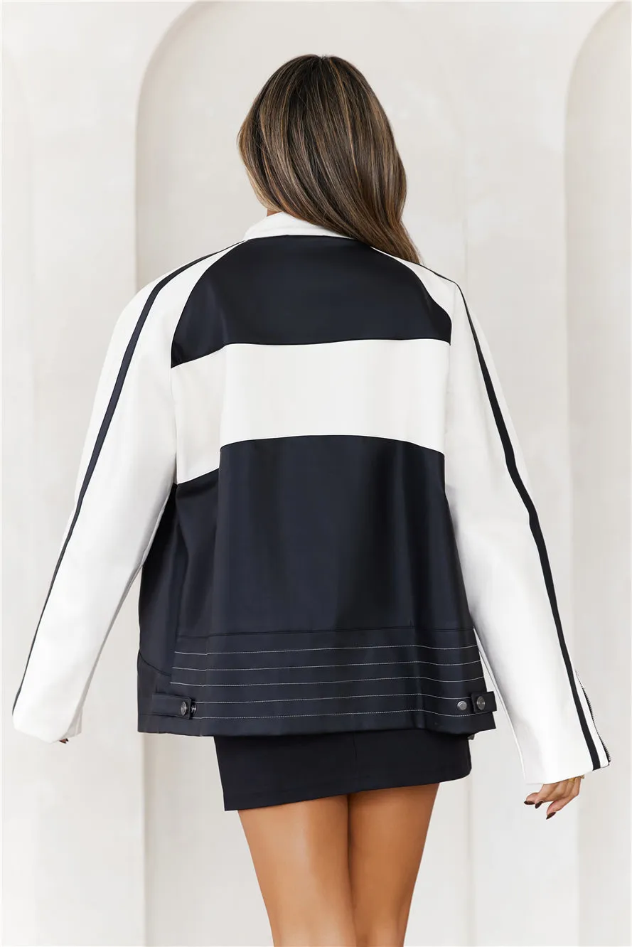 Biker Faux Leather Jacket Ivory