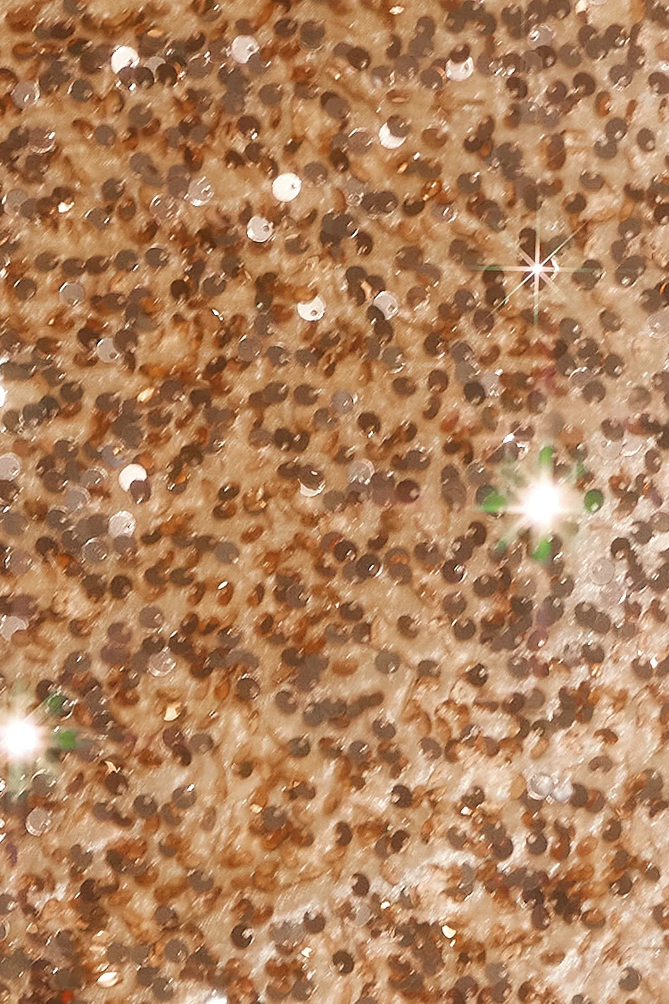 Sparkling Diamond Sequin Crop Top Champagne