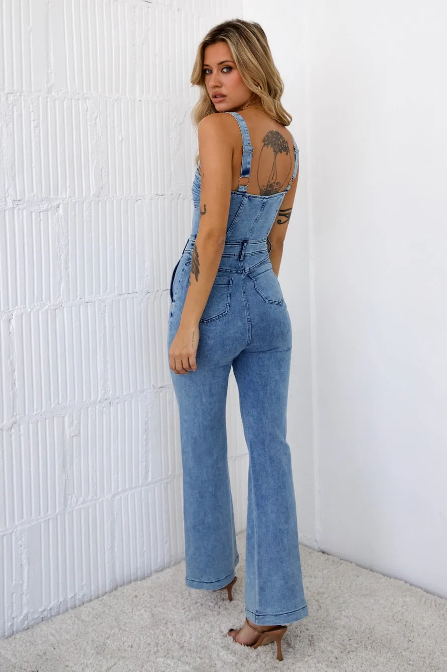 Deep In Motion Jumpsuit Denim
