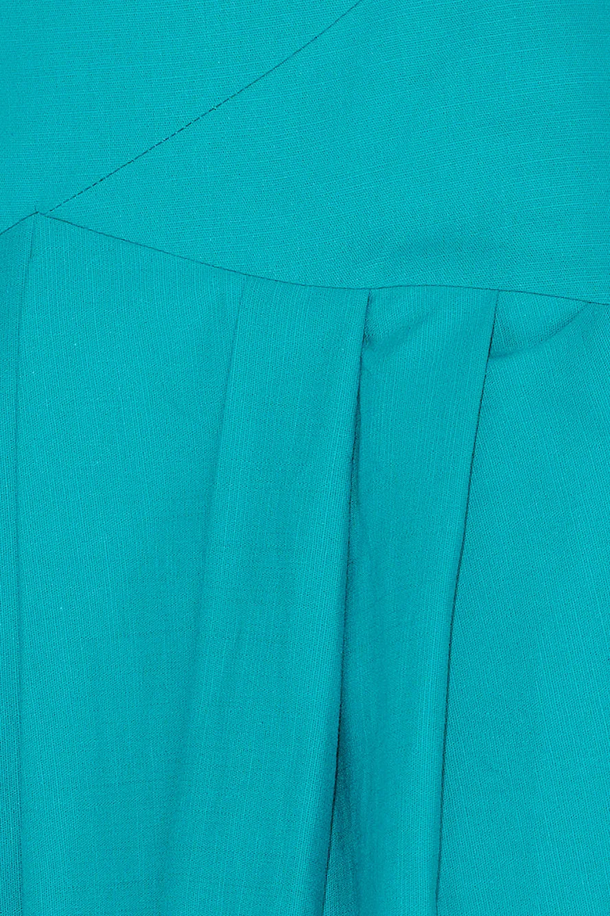 Newest Bloom Crop Top Teal