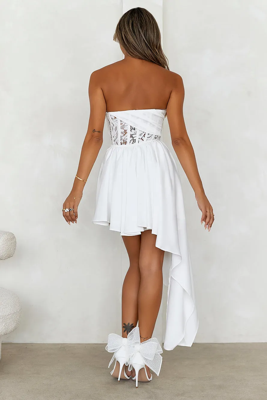 BEACNLADY Moody Nights Midi Dress White