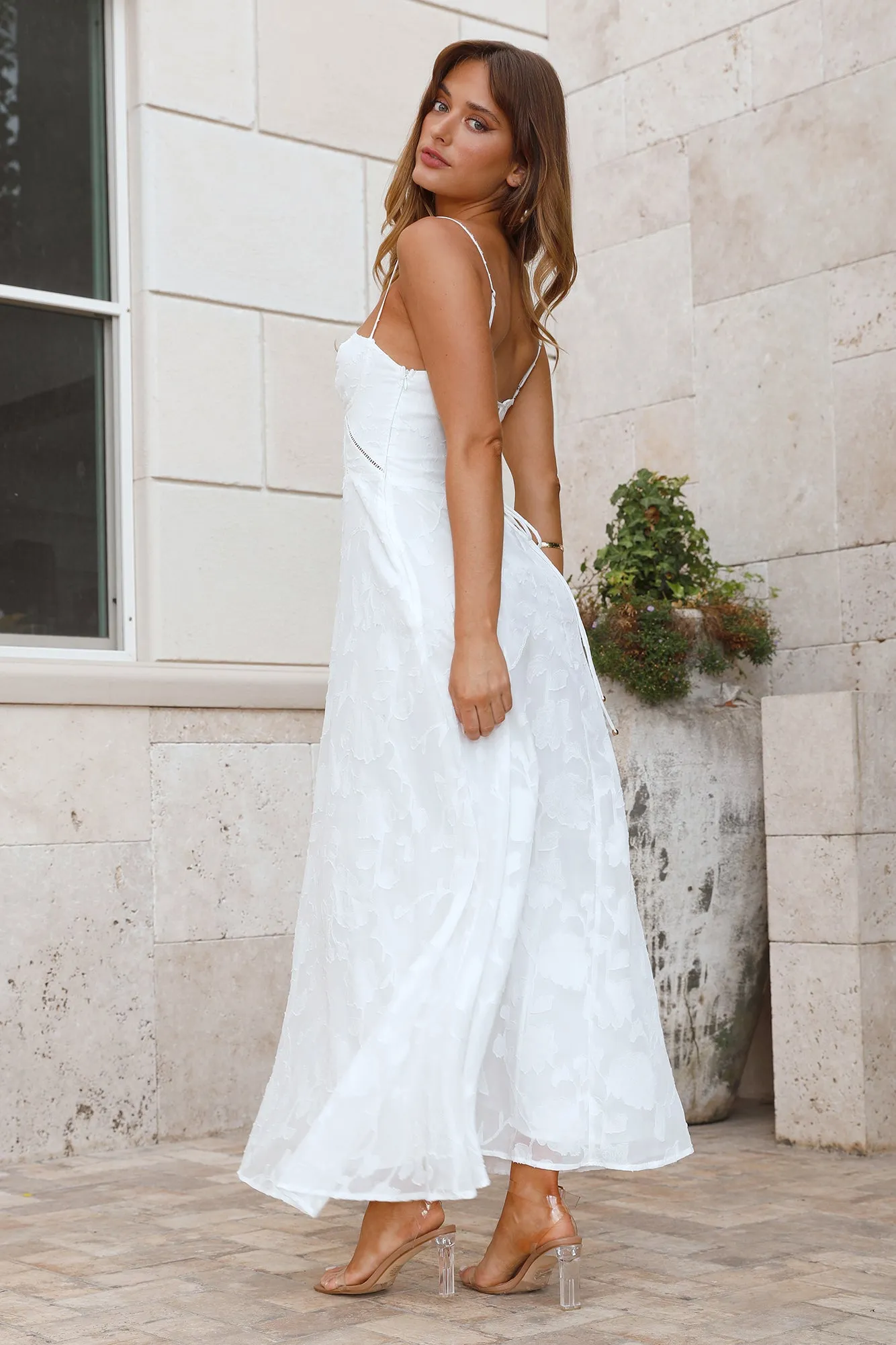 Softest Sand Maxi Dress White