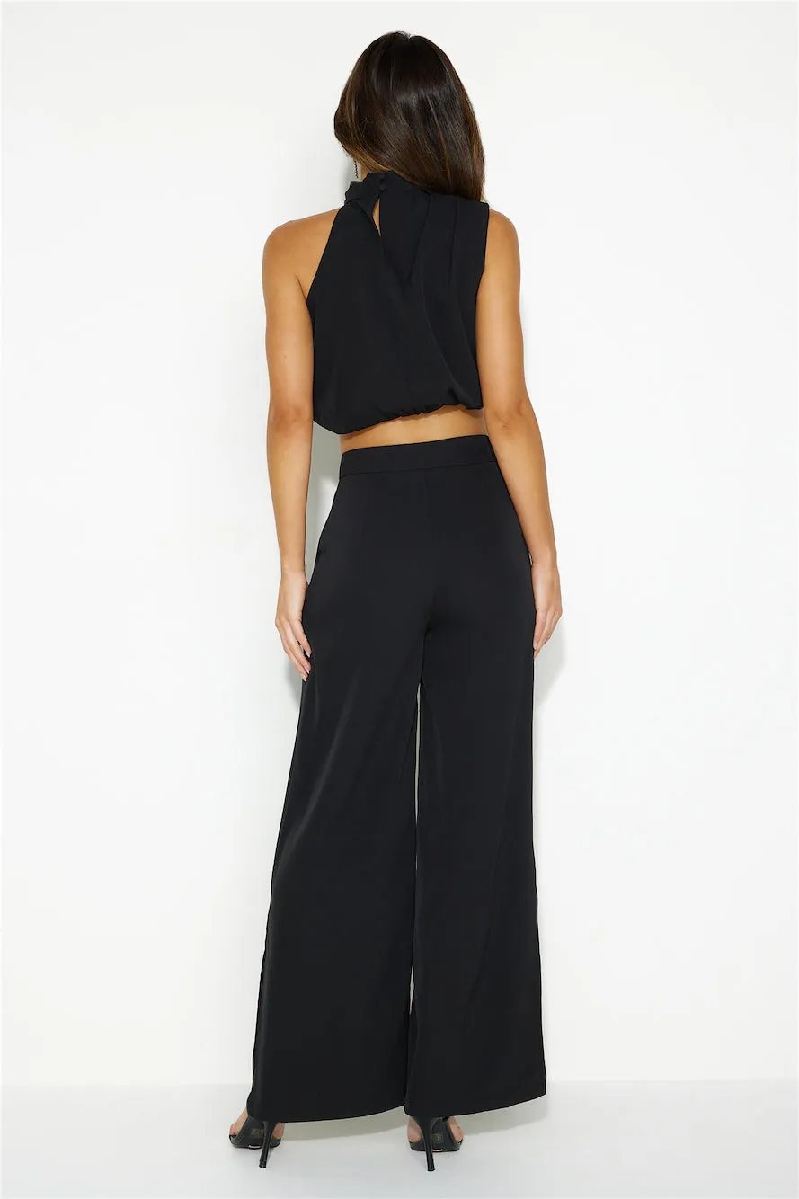 Style At Midnight Crop Top Black